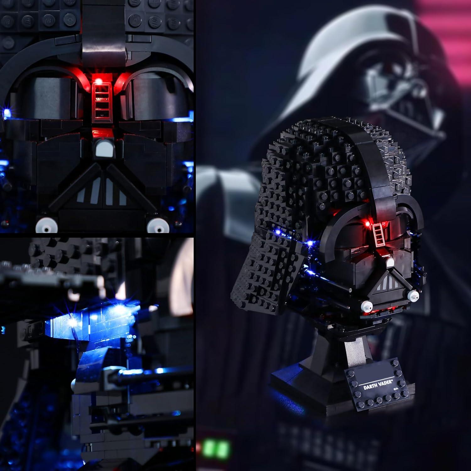 Luz LED Vaodest para Casco LEGO Darth Vader 75304