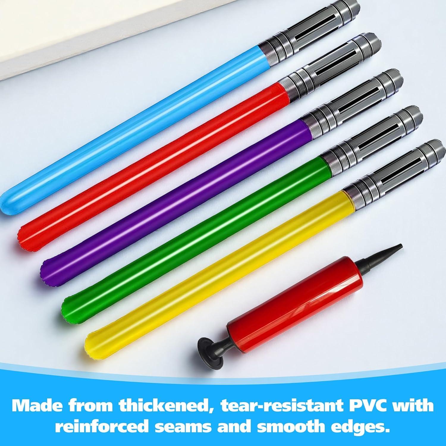 Set de 10 Sables de Luz Inflables Qneiaym 89 cm Multicolor