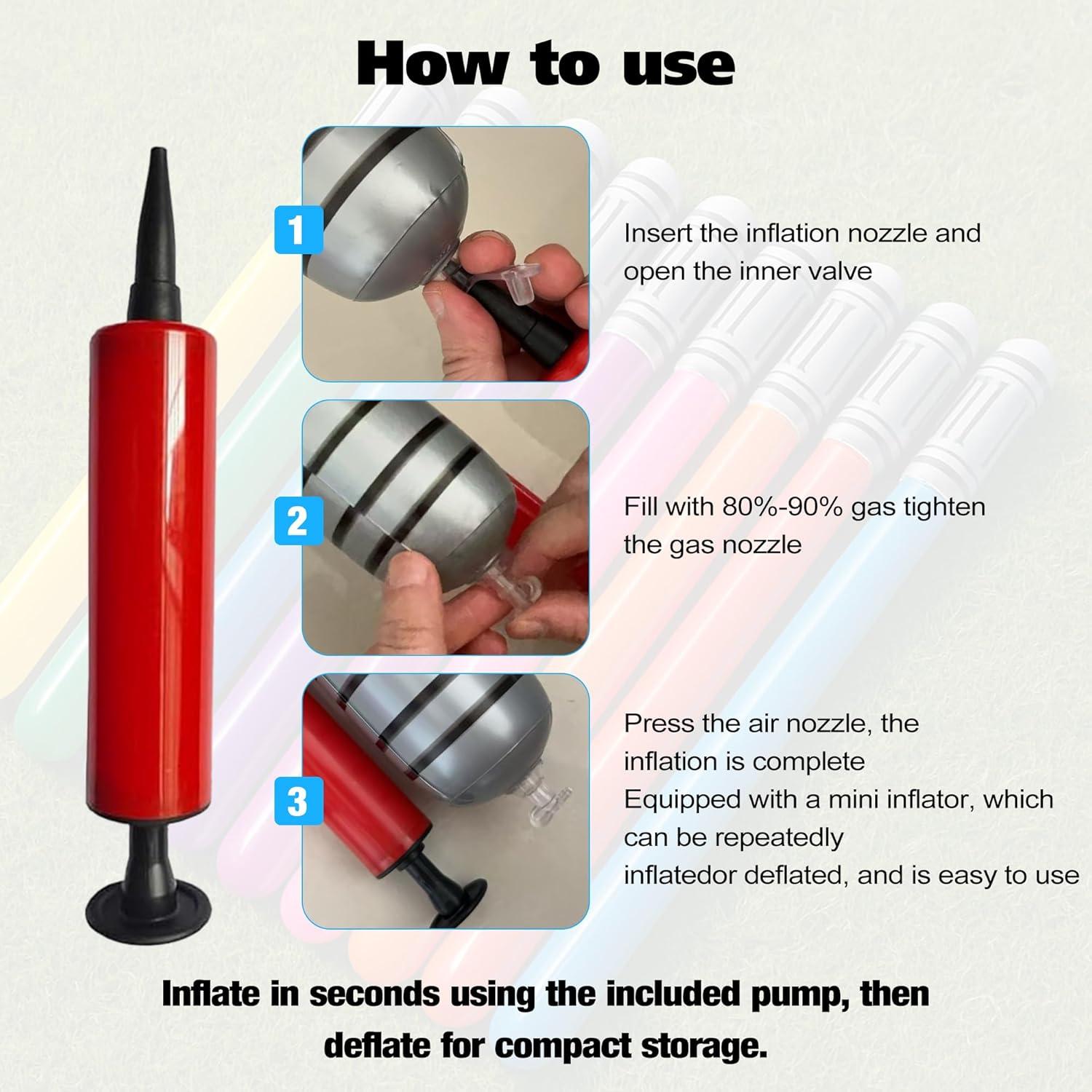 Set de 10 Sables de Luz Inflables Qneiaym 89 cm Multicolor