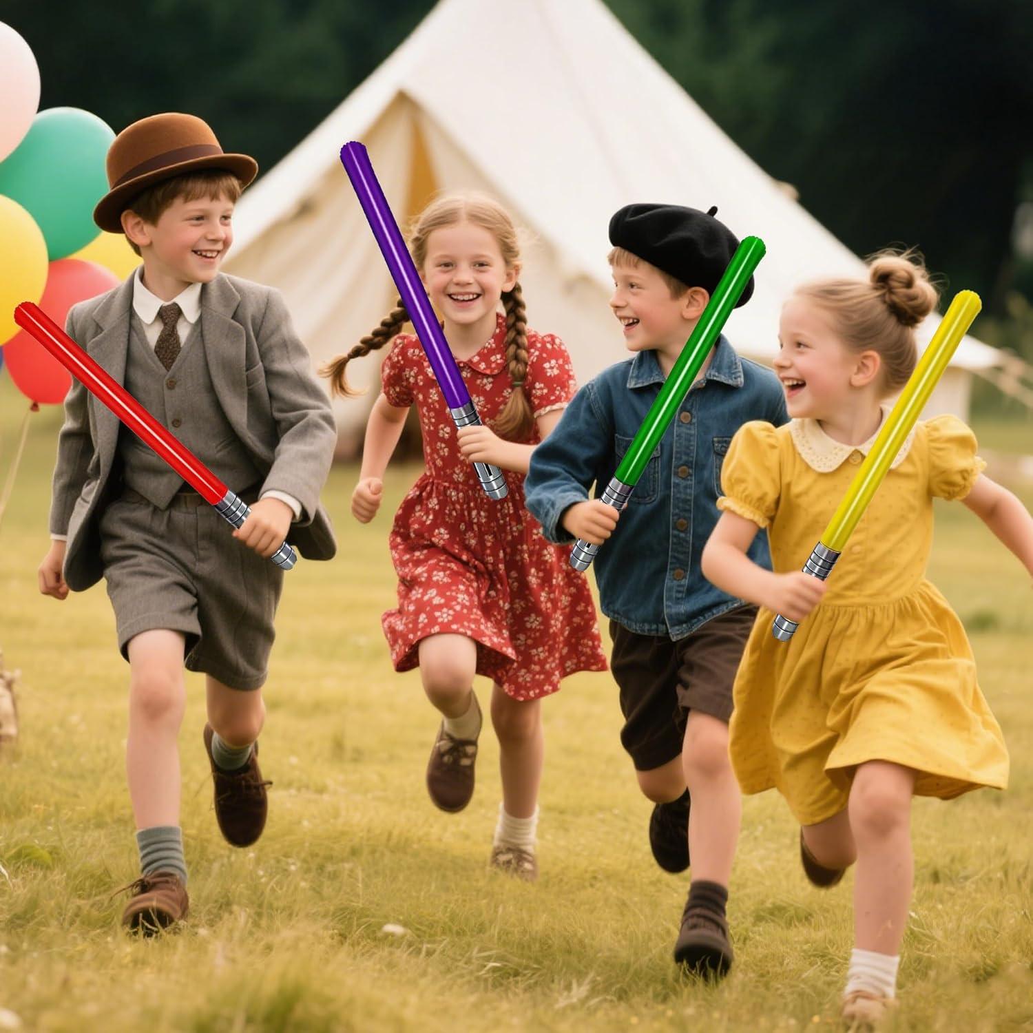 Set de 10 Sables de Luz Inflables Qneiaym 89 cm Multicolor