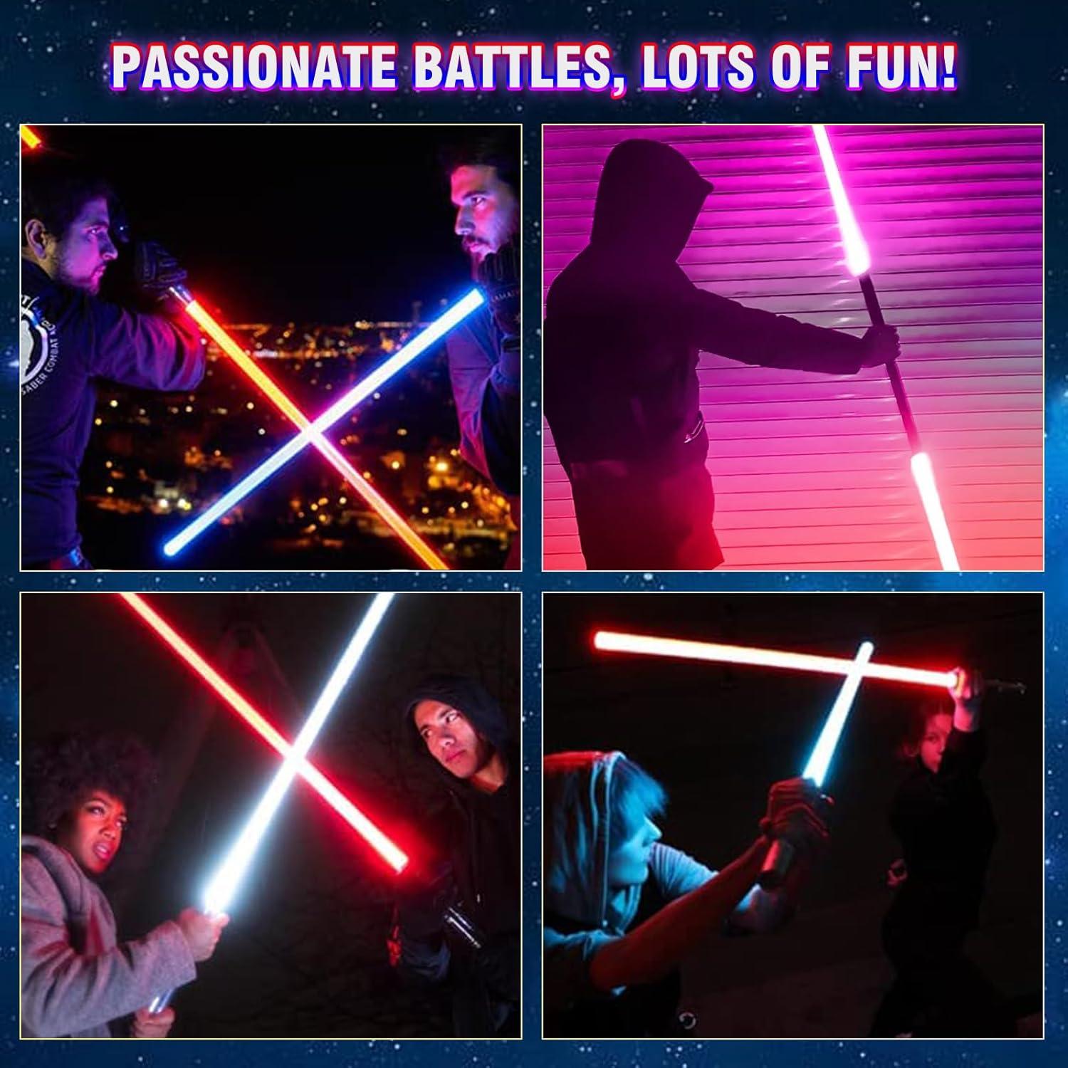 Conjunto de 3 Sables Iluminados HegangNiu 59.7 cm con Sonido