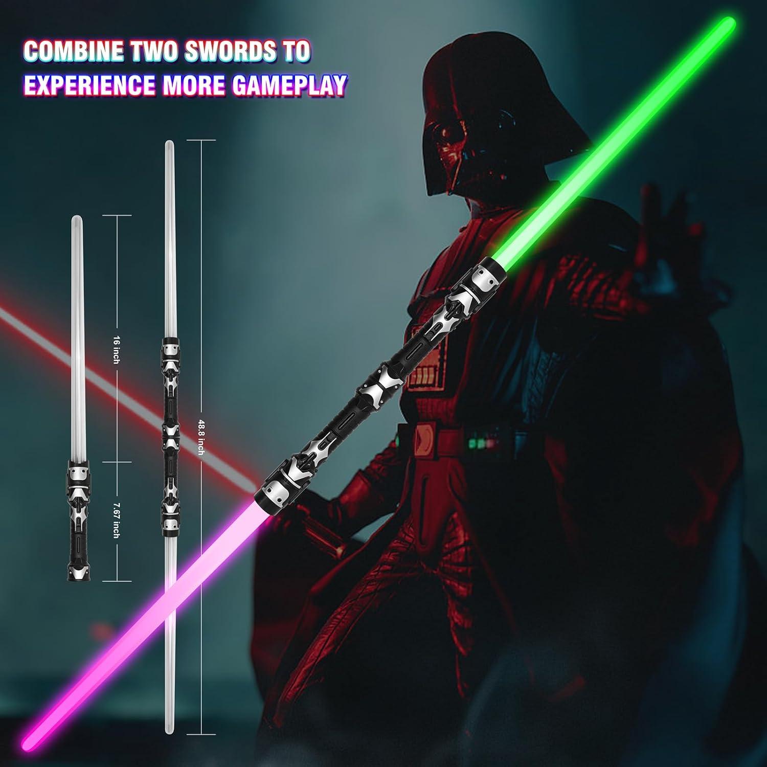 Conjunto de 3 Sables Iluminados HegangNiu 59.7 cm con Sonido