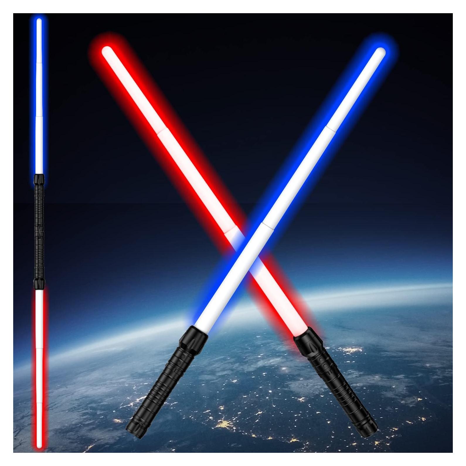 Sables de Luz Duales Yellora DUBBUL 12 con Sonido y Efectos