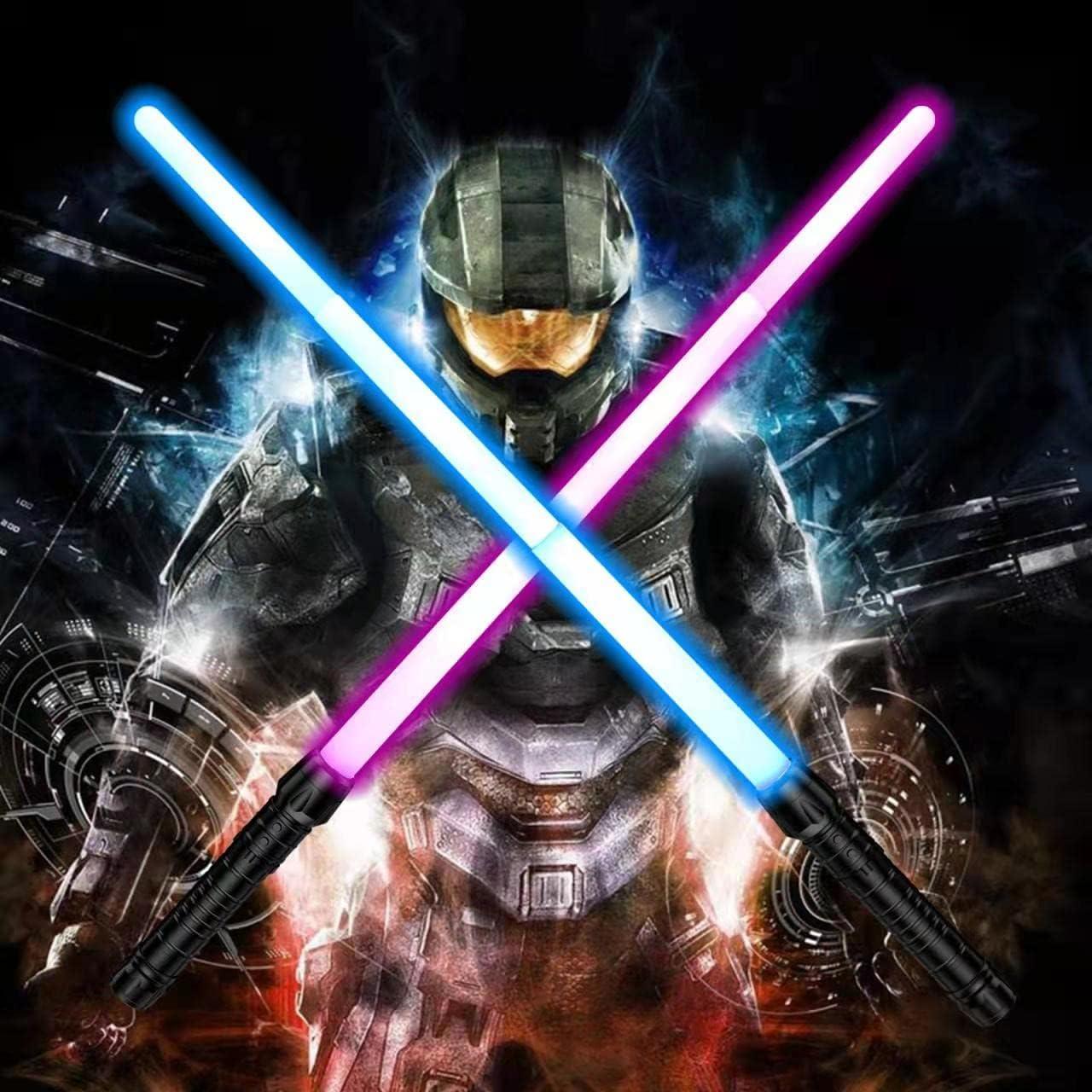 Sables de Luz Duales Yellora DUBBUL 12 con Sonido y Efectos