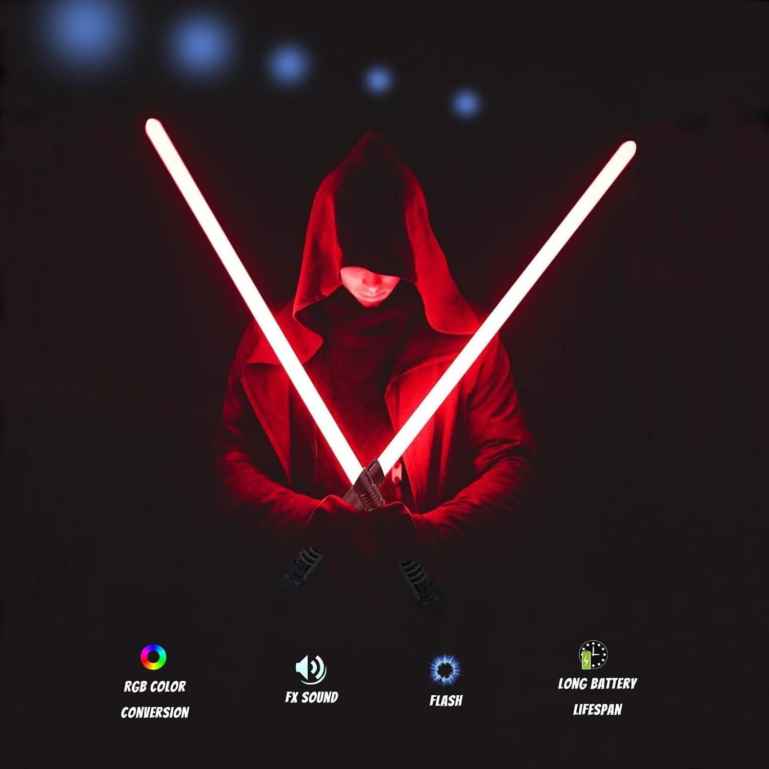 Sable de Luz RGB DOMILE 80 cm Recargable con Sonido