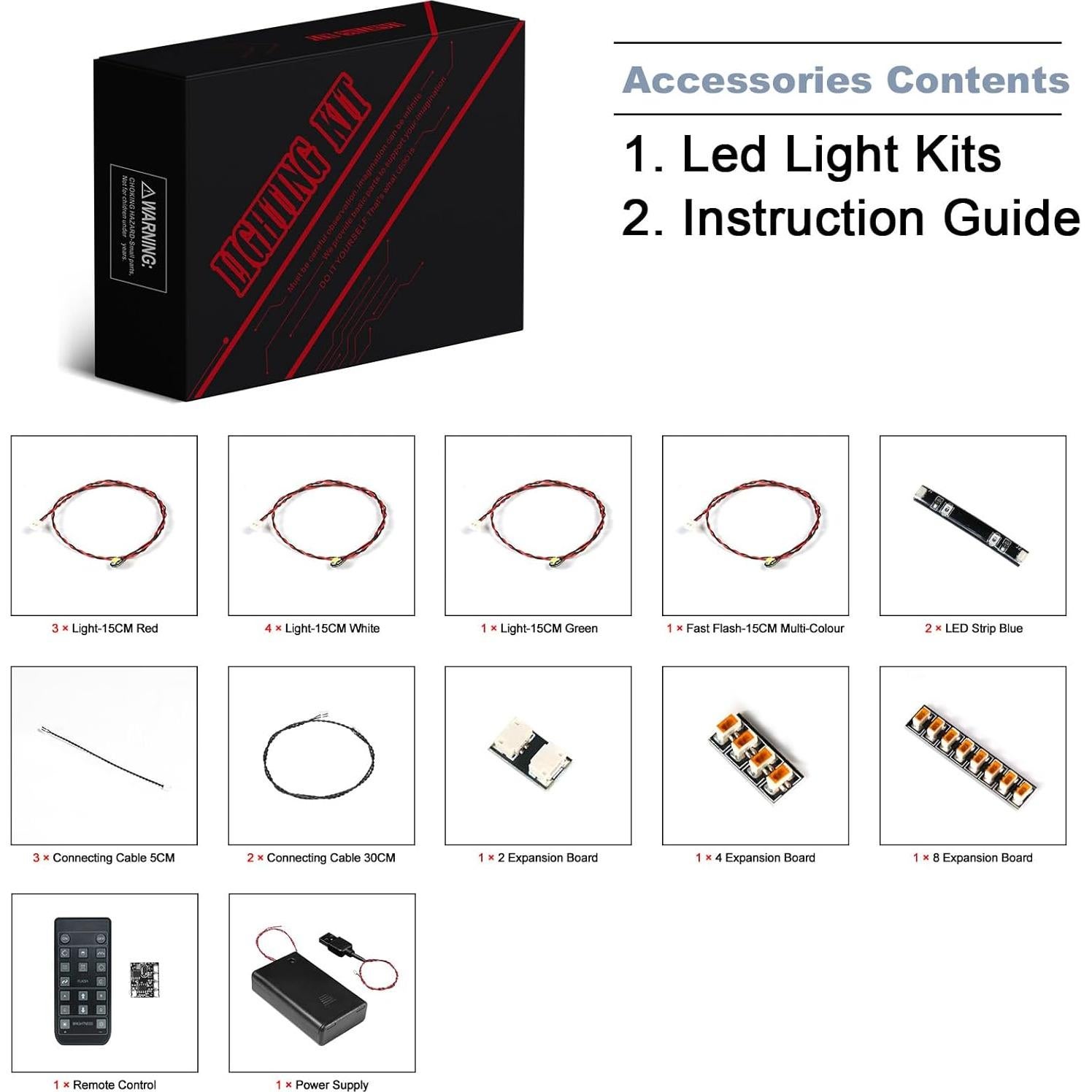 Luz LED Control Remoto BrickBling para Lego R2-D2 75379