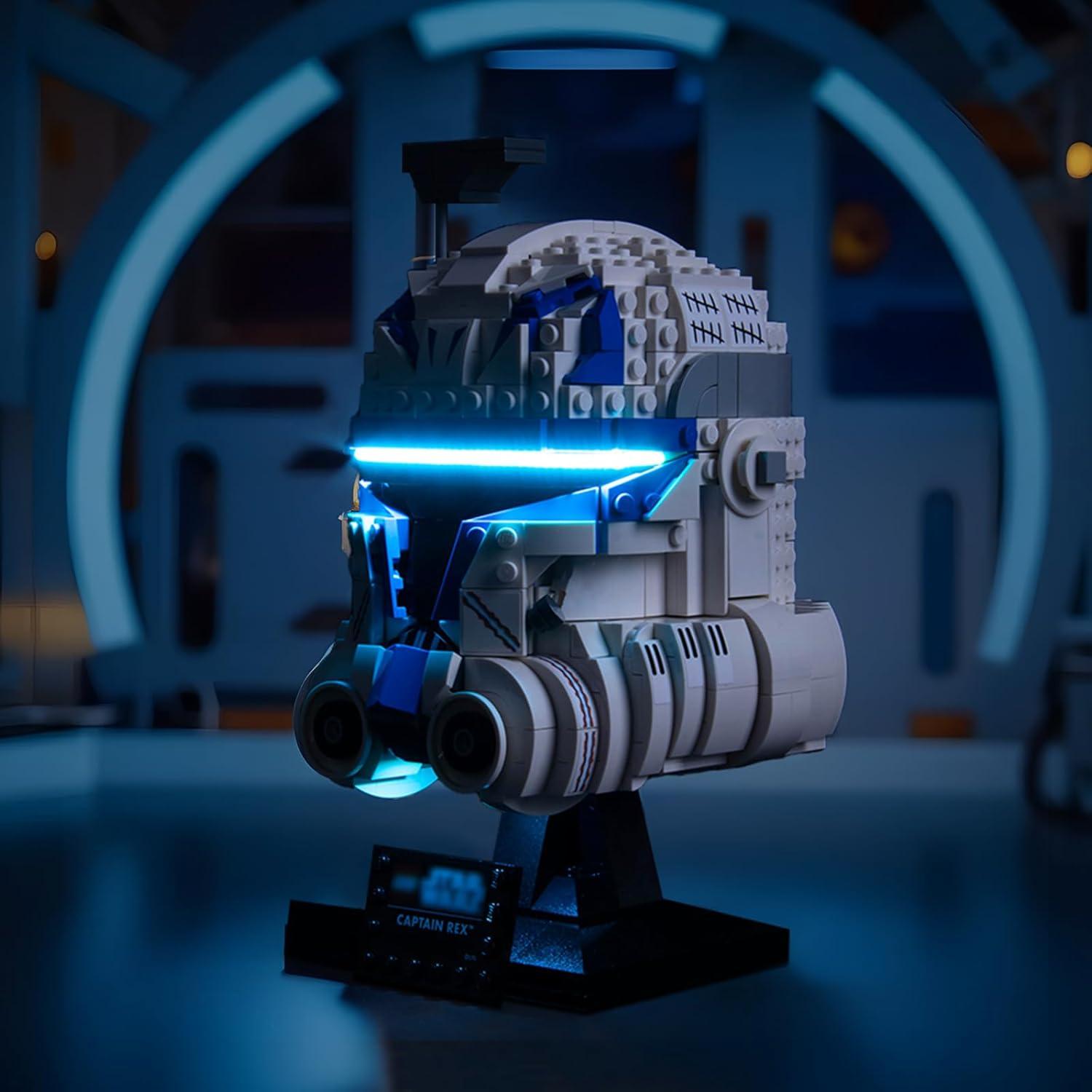 Luz LED BrickBling para Casco LEGO Capitán Rex 75349