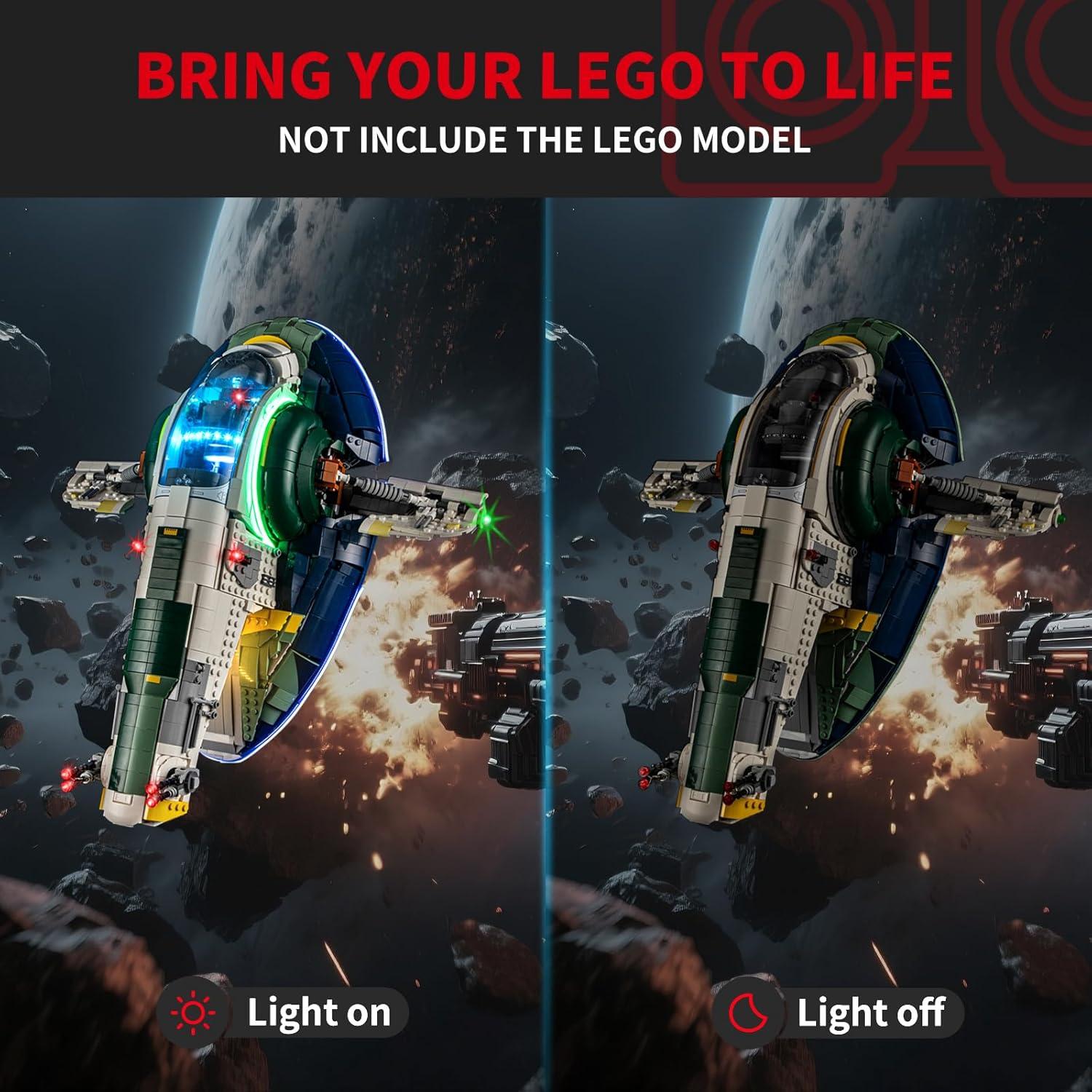 Kit de Luz LED BRIKSMAX para Lego Jango Fett 75409 - Iluminación Innovadora