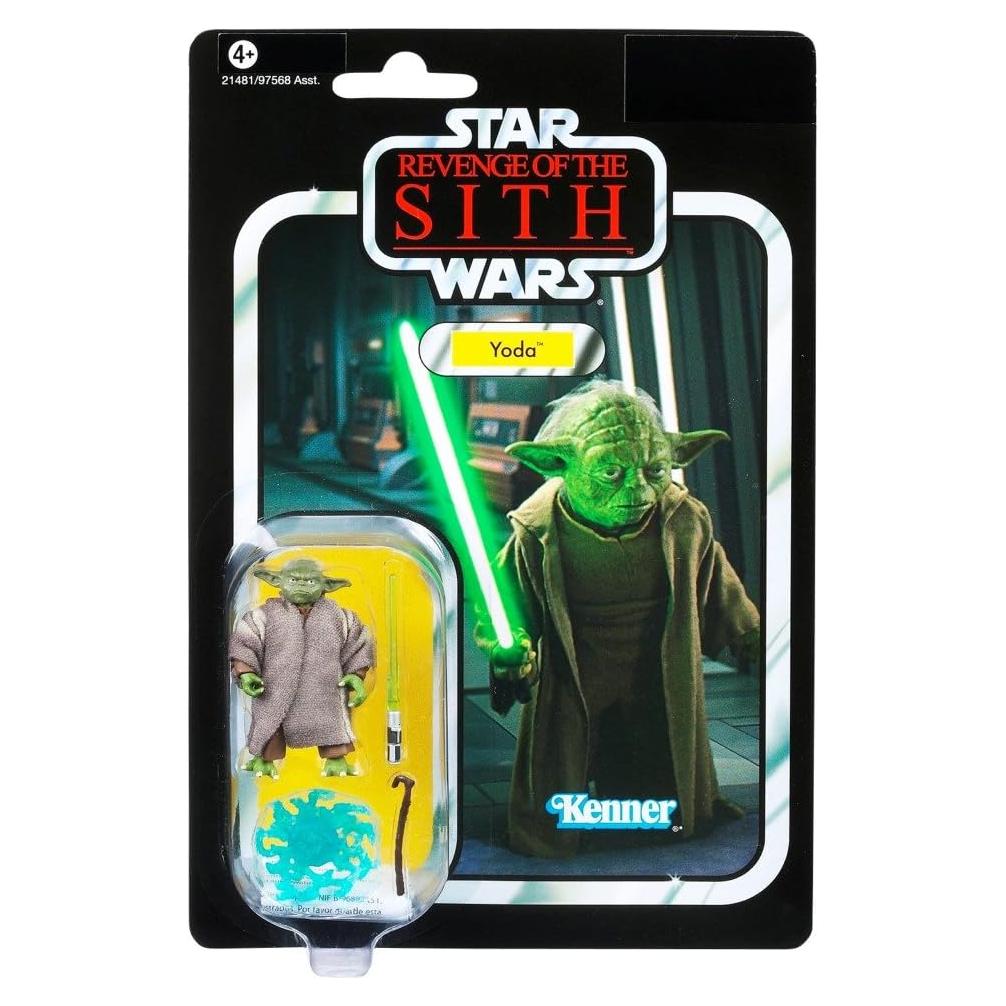 Figura de acción Yoda Star Wars 22.91 cm con sable de luz