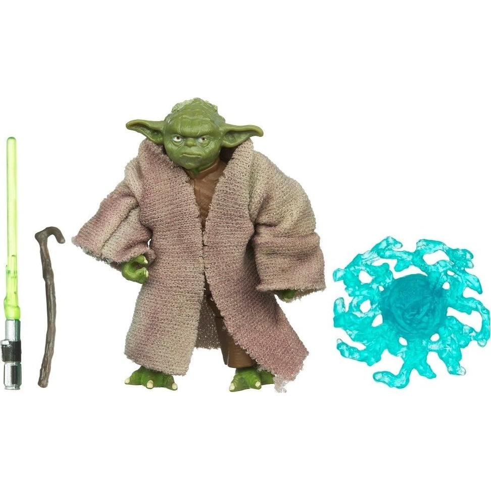 Figura de acción Yoda Star Wars 22.91 cm con sable de luz