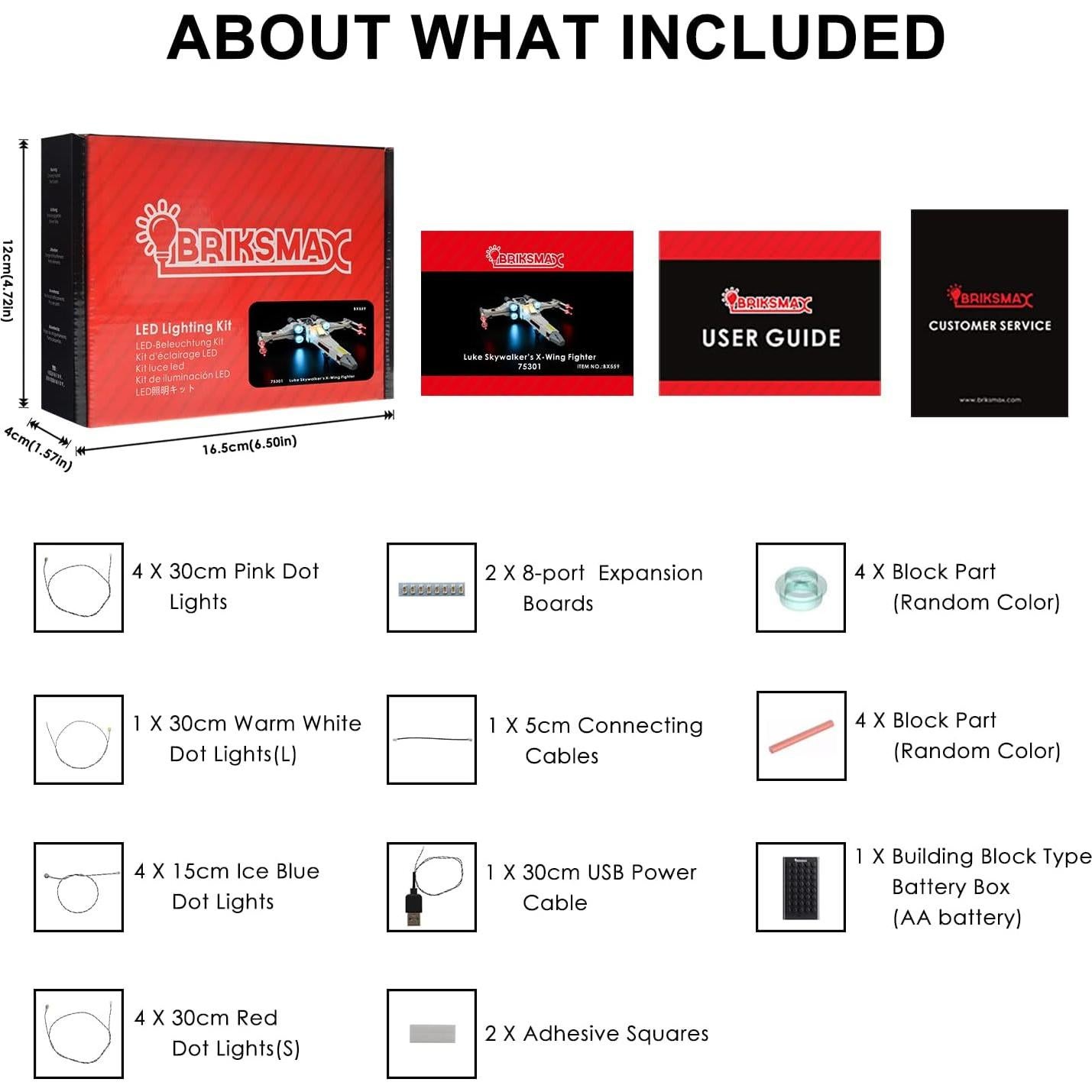 Kit de Iluminación LED Briksmax para LEGO 75301 Caza Estelar