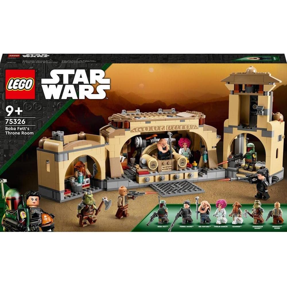 LEGO Star Wars Sala del Trono de Boba Fett 75326 con 7 Minifiguras