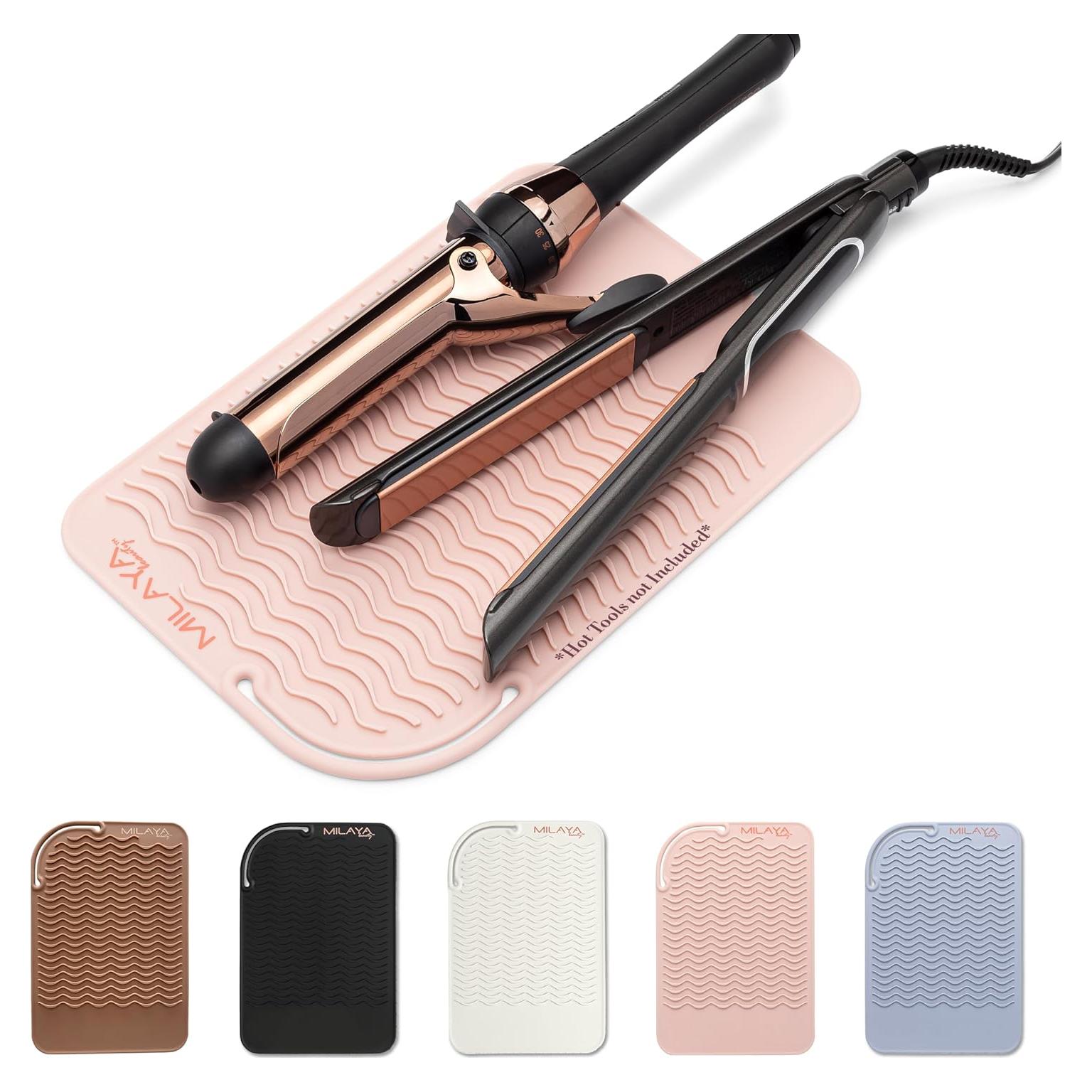 Alfombrilla Silicona Resistente al Calor Milaya 27x19 cm Oro Rosa