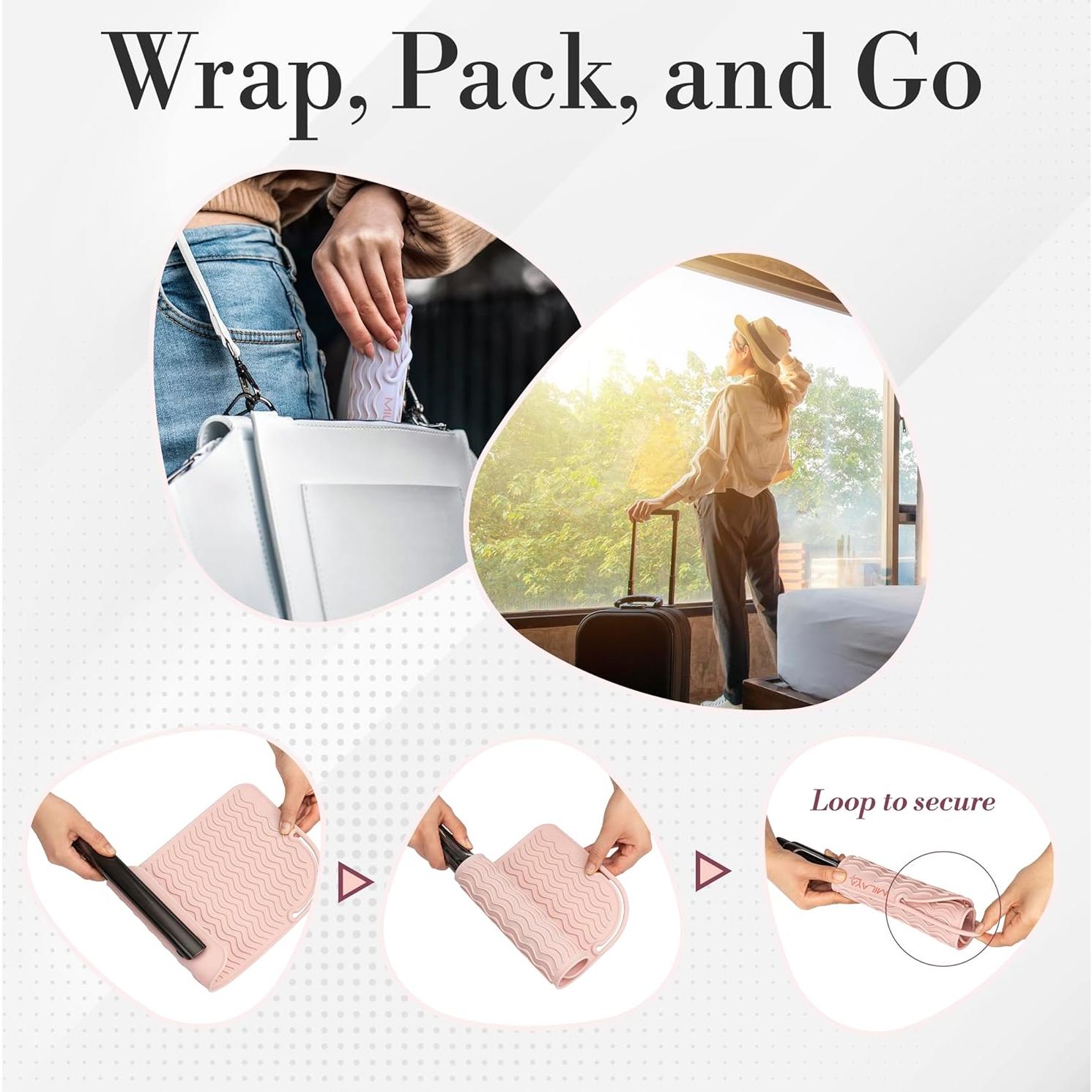 Alfombrilla Silicona Resistente al Calor Milaya 27x19 cm Oro Rosa