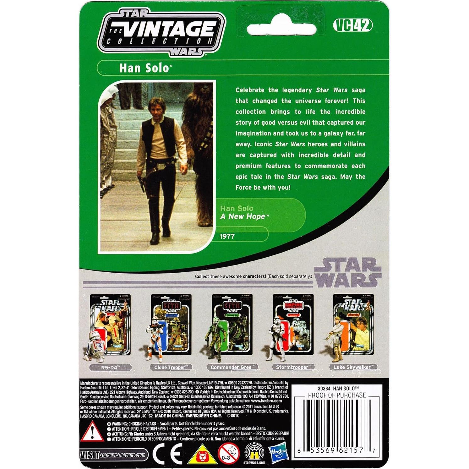 Figura de Acción Star Wars Han Solo 9 cm con Accesorios