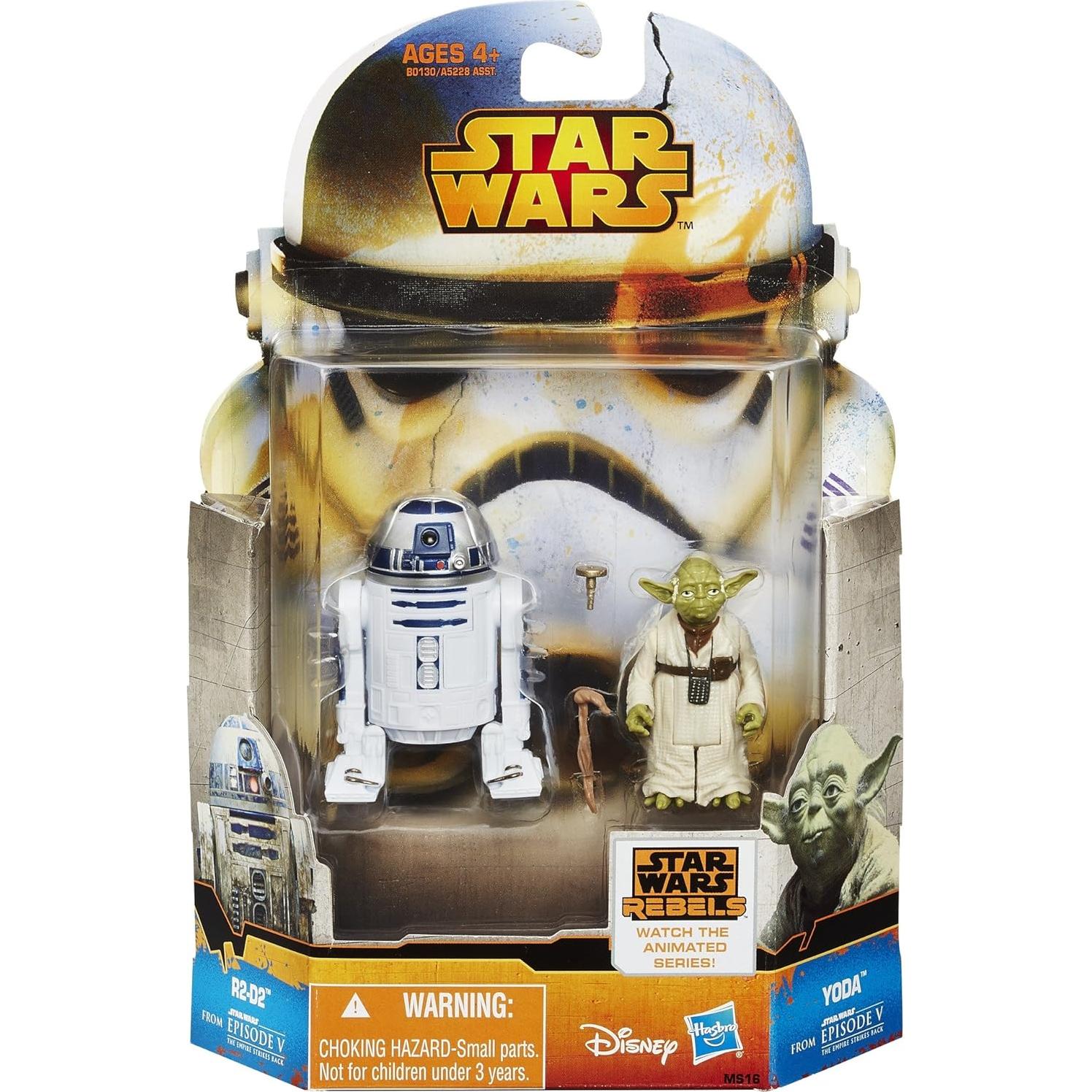 Conjunto de Figuras Star Wars Hasbro R2-D2 y Yoda