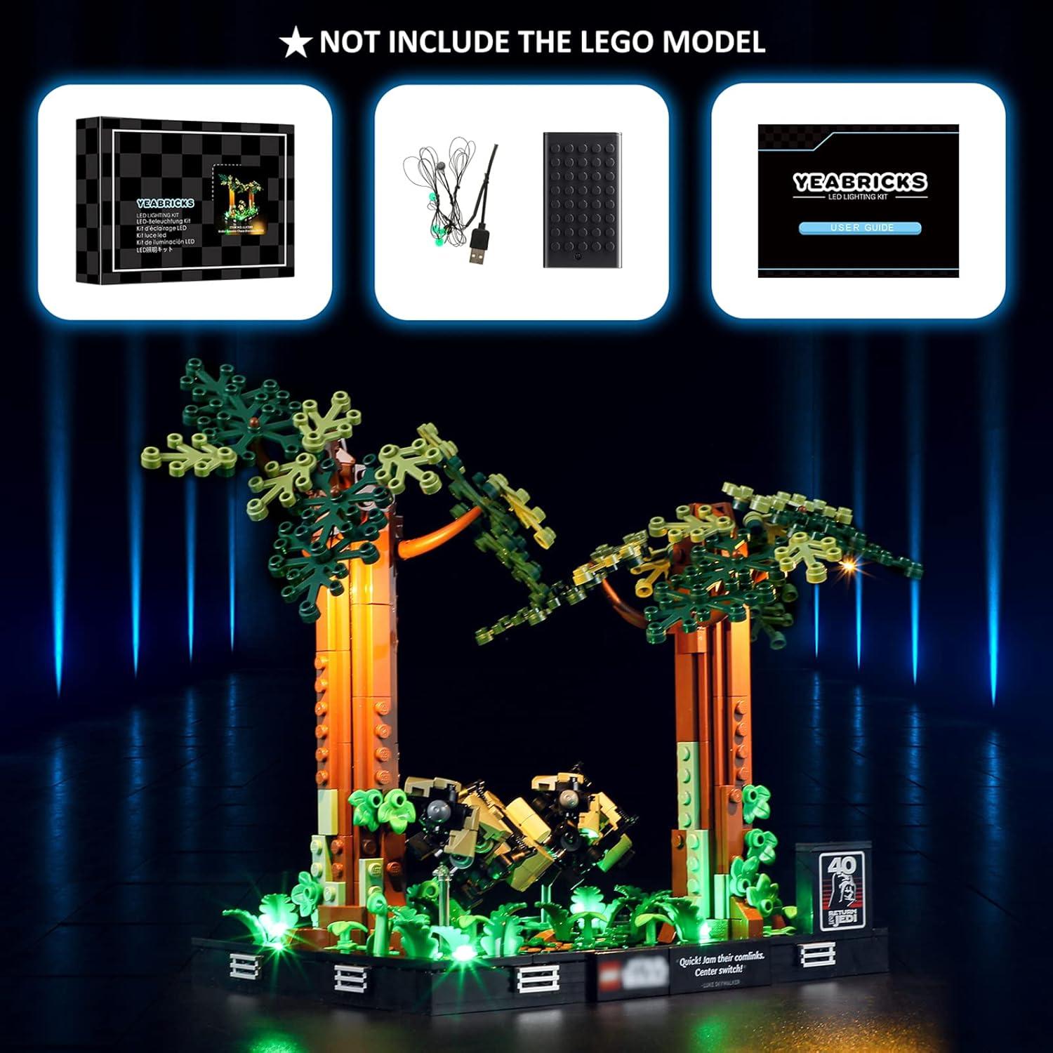 Kit de Luz LED YEABRICKS para Diorama Star Wars 75353