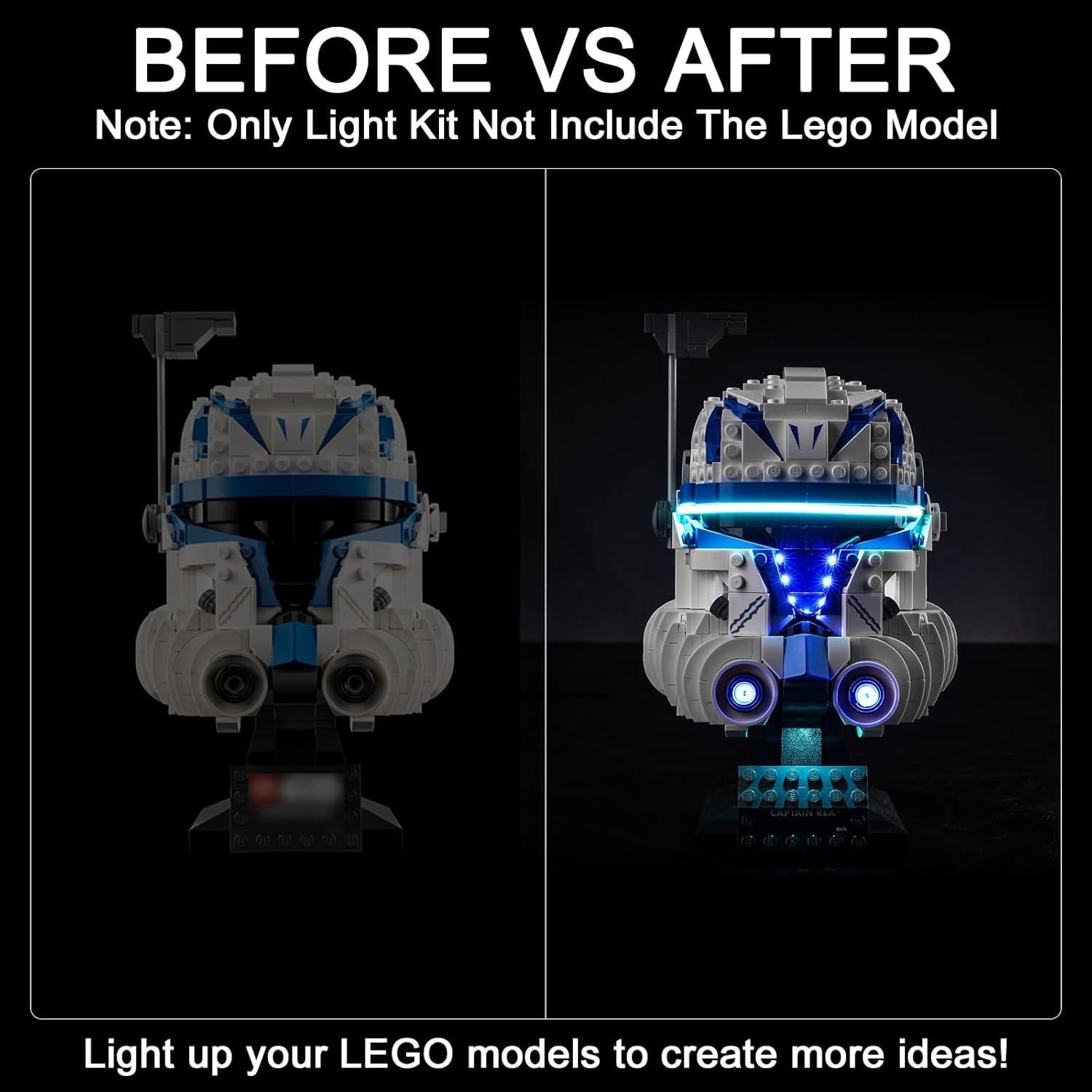 Kit de Luz LED Hilighting para Casco Lego Capitán Rex