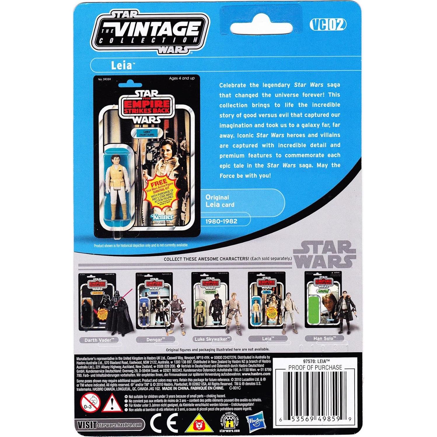 Figura de acción Star Wars Hoth Leia 3.5 cm con accesorios