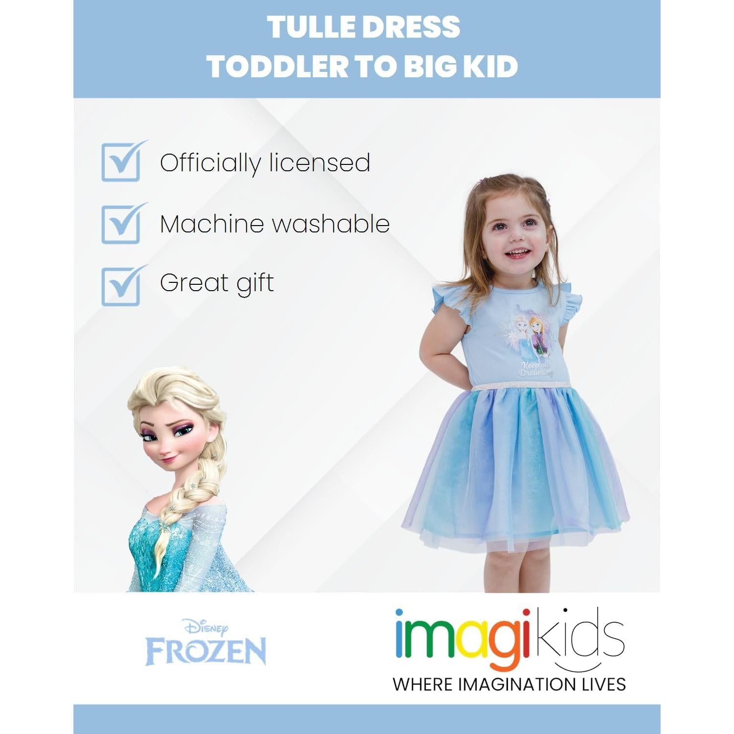 Vestido Tutu de Tul Disney para Niñas 10-12 Años Azul Ombre