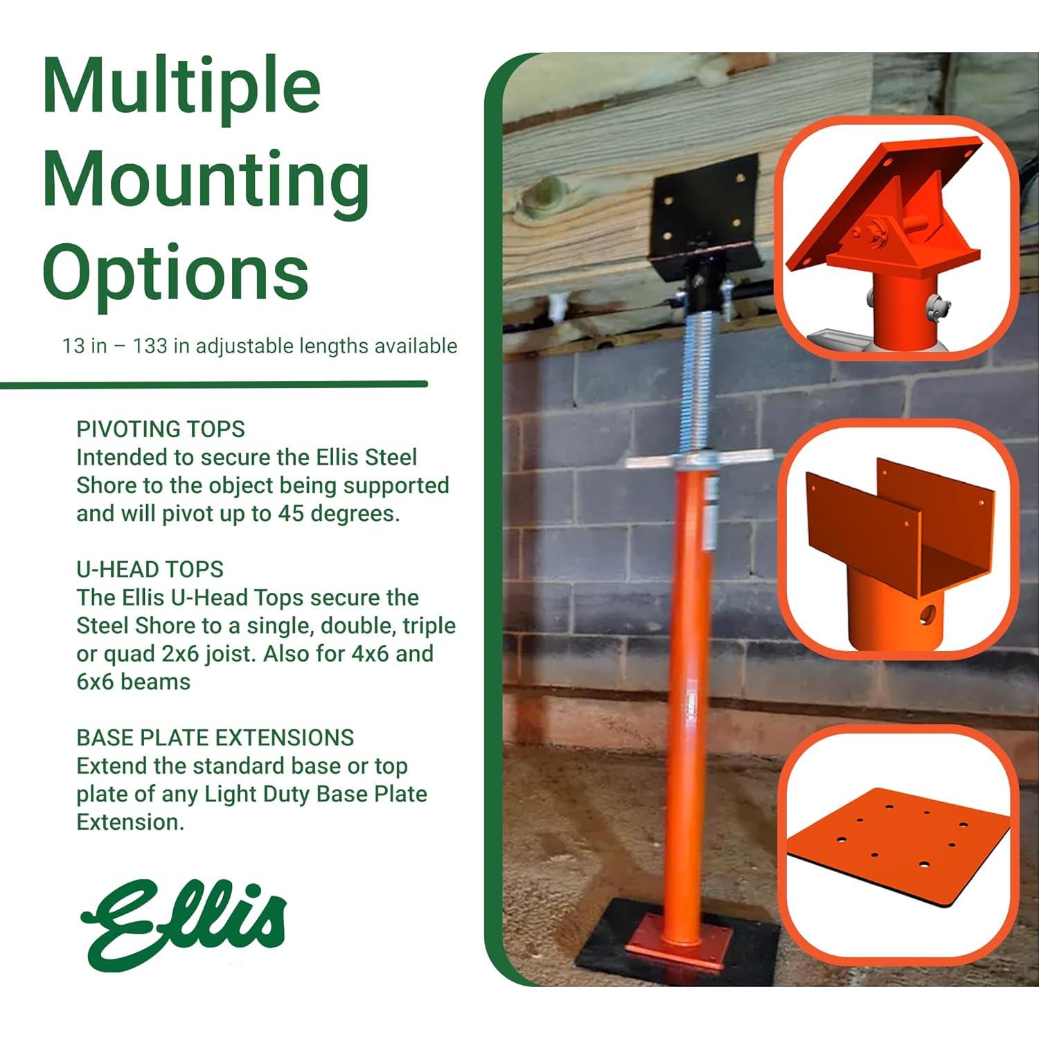 Poste de Elevación de Acero Ellis 154-216 cm 3628 kg