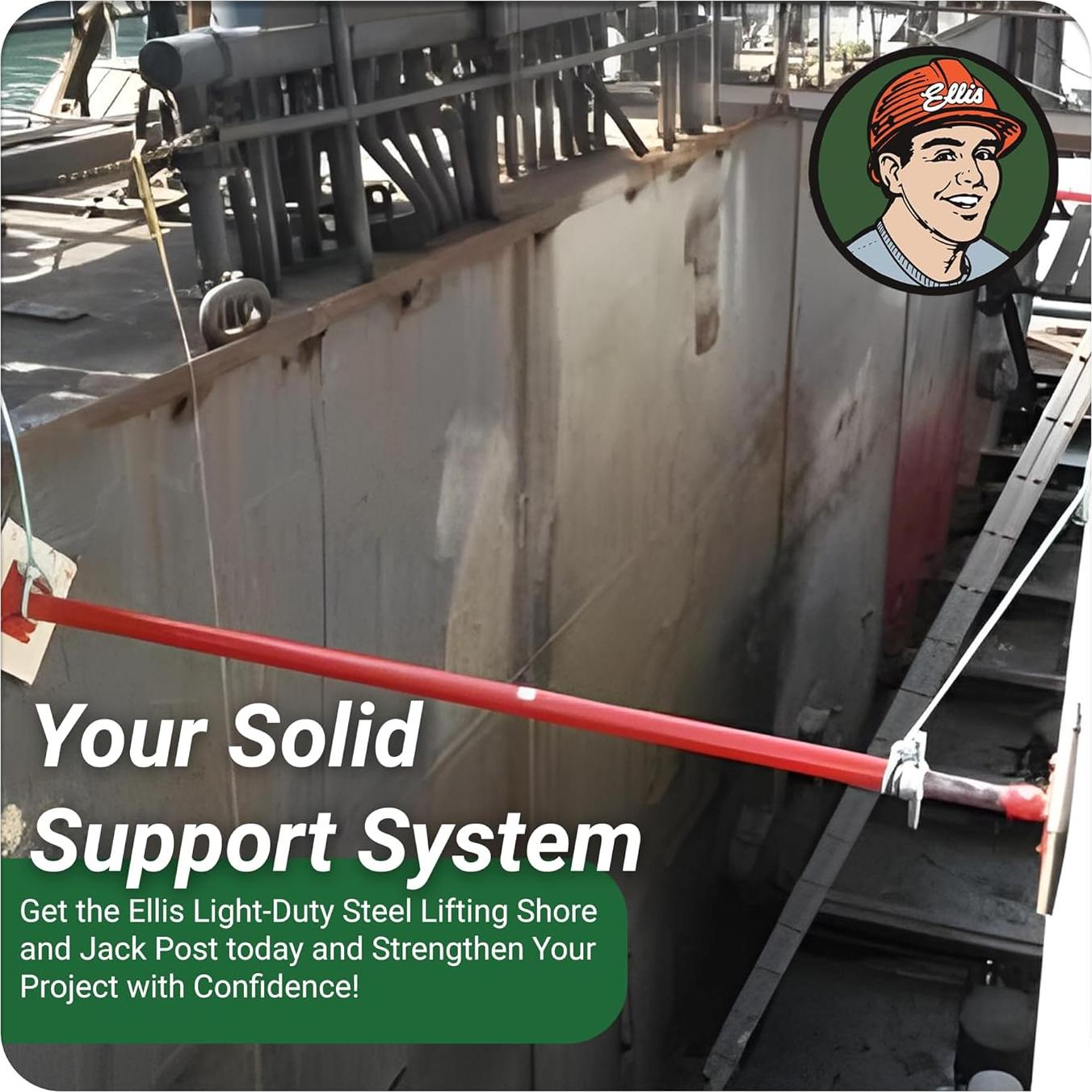 Poste de Elevación de Acero Ellis 154-216 cm 3628 kg