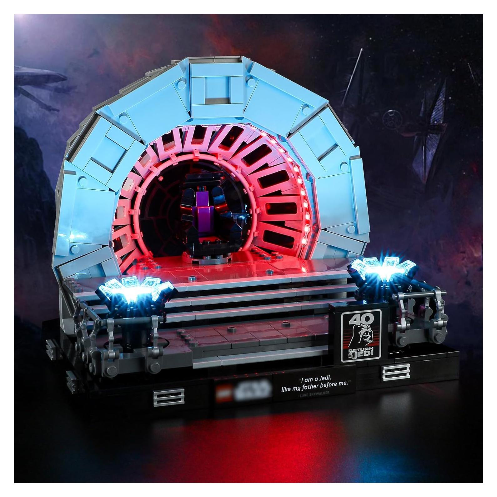 Luz LED Vaodest para Lego 75352 Diorama Sala del Trono