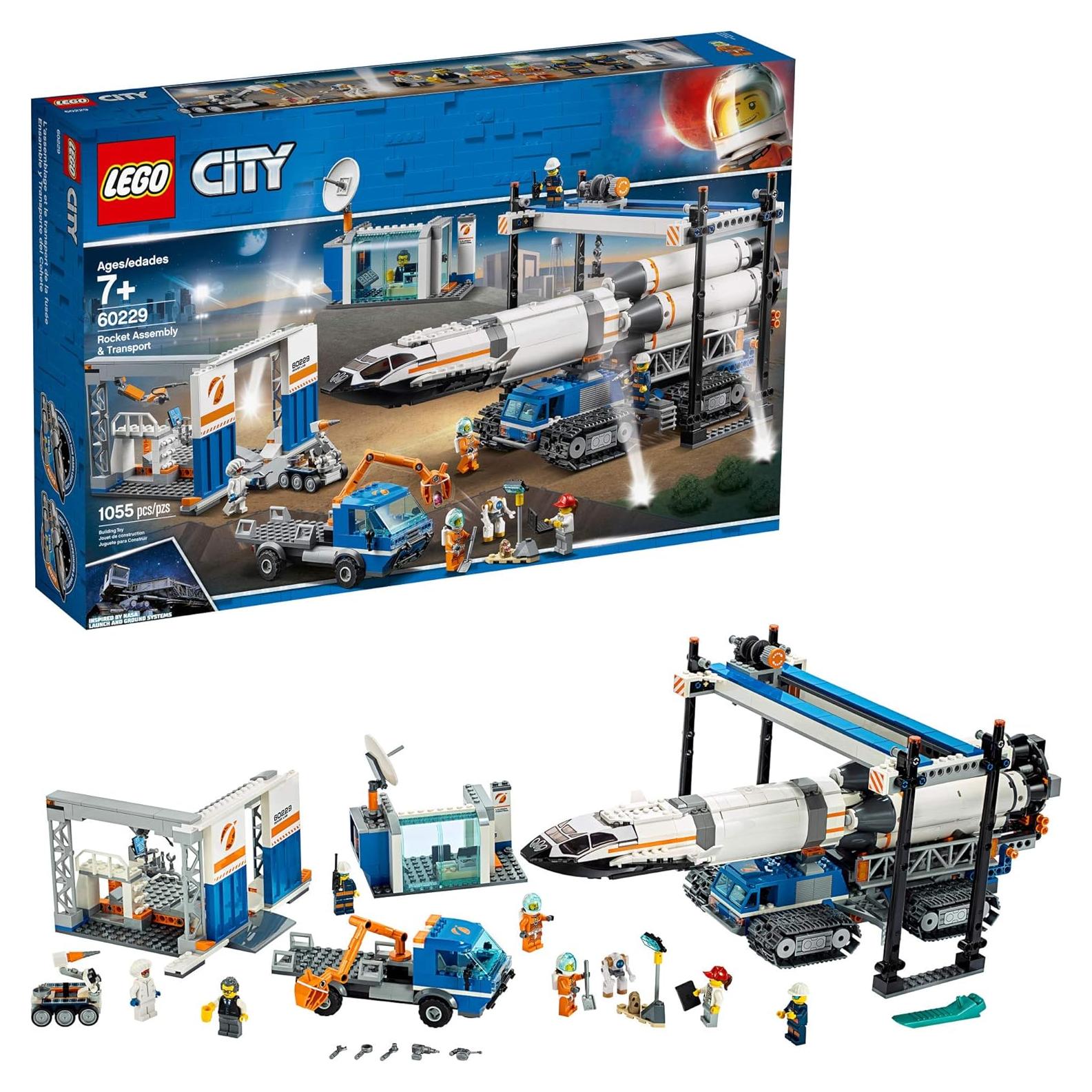 LEGO City Cohete Ensamblaje y Transporte 60229 - 1055 Piezas
