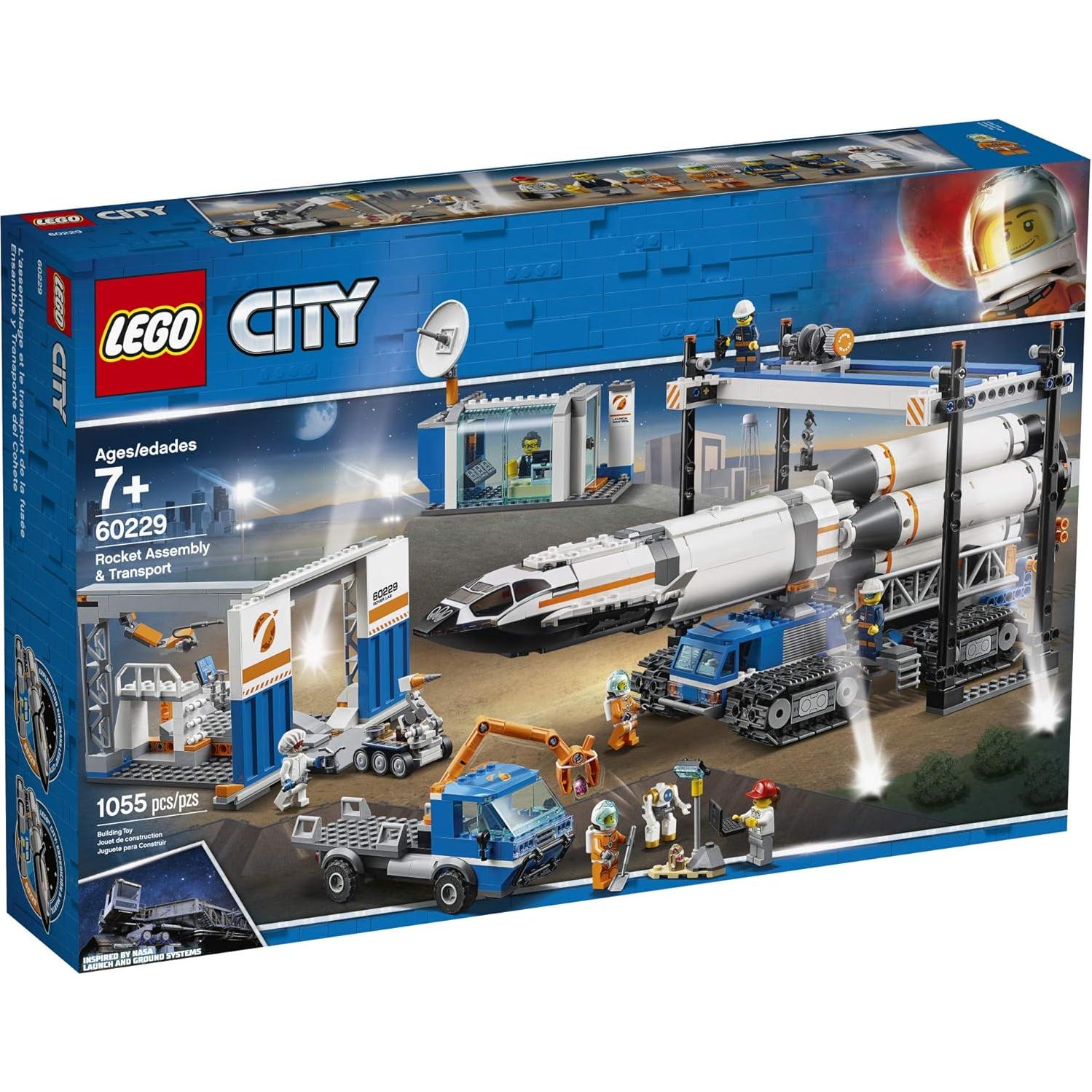 LEGO City Cohete Ensamblaje y Transporte 60229 - 1055 Piezas