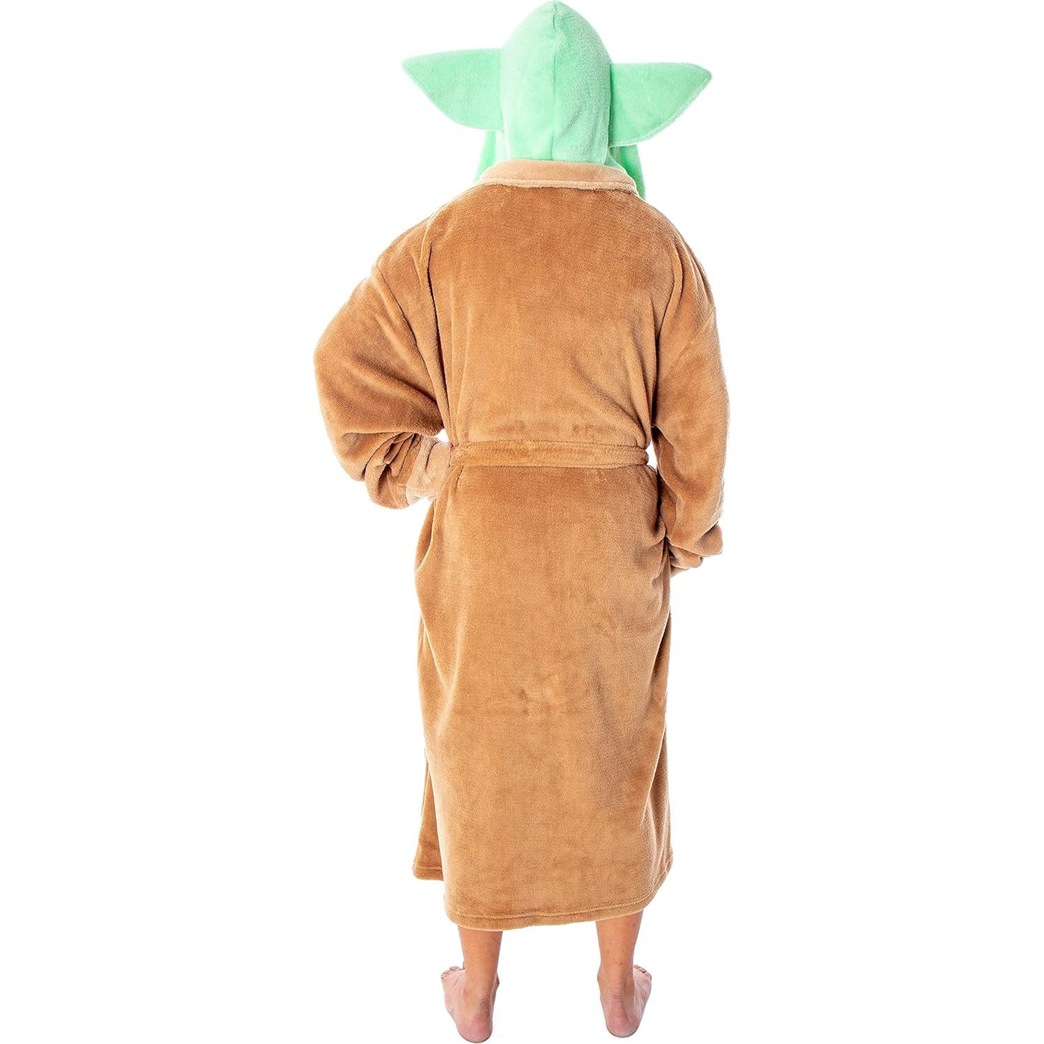 Disfraz Bata de Peluche Baby Yoda Adulto Bioworld 100% Poliéster