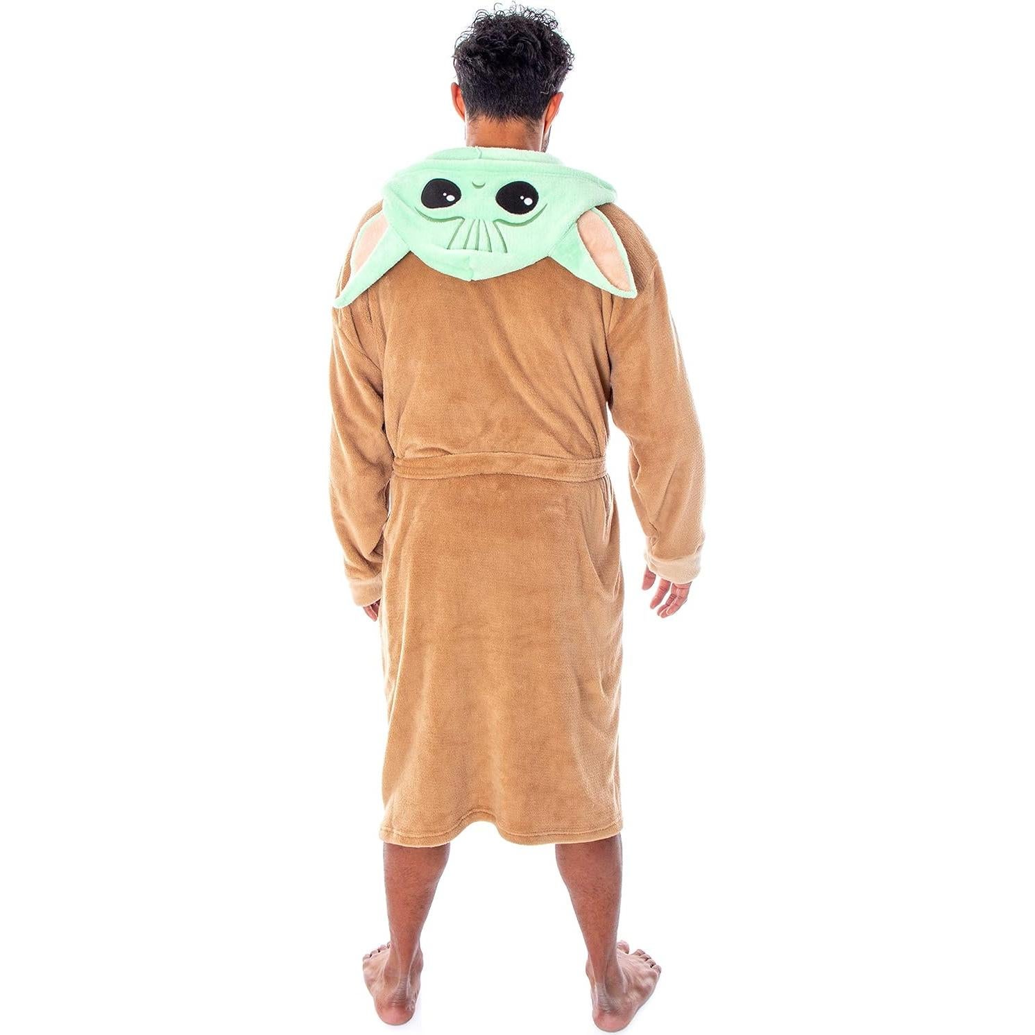 Disfraz Bata de Peluche Baby Yoda Adulto Bioworld 100% Poliéster