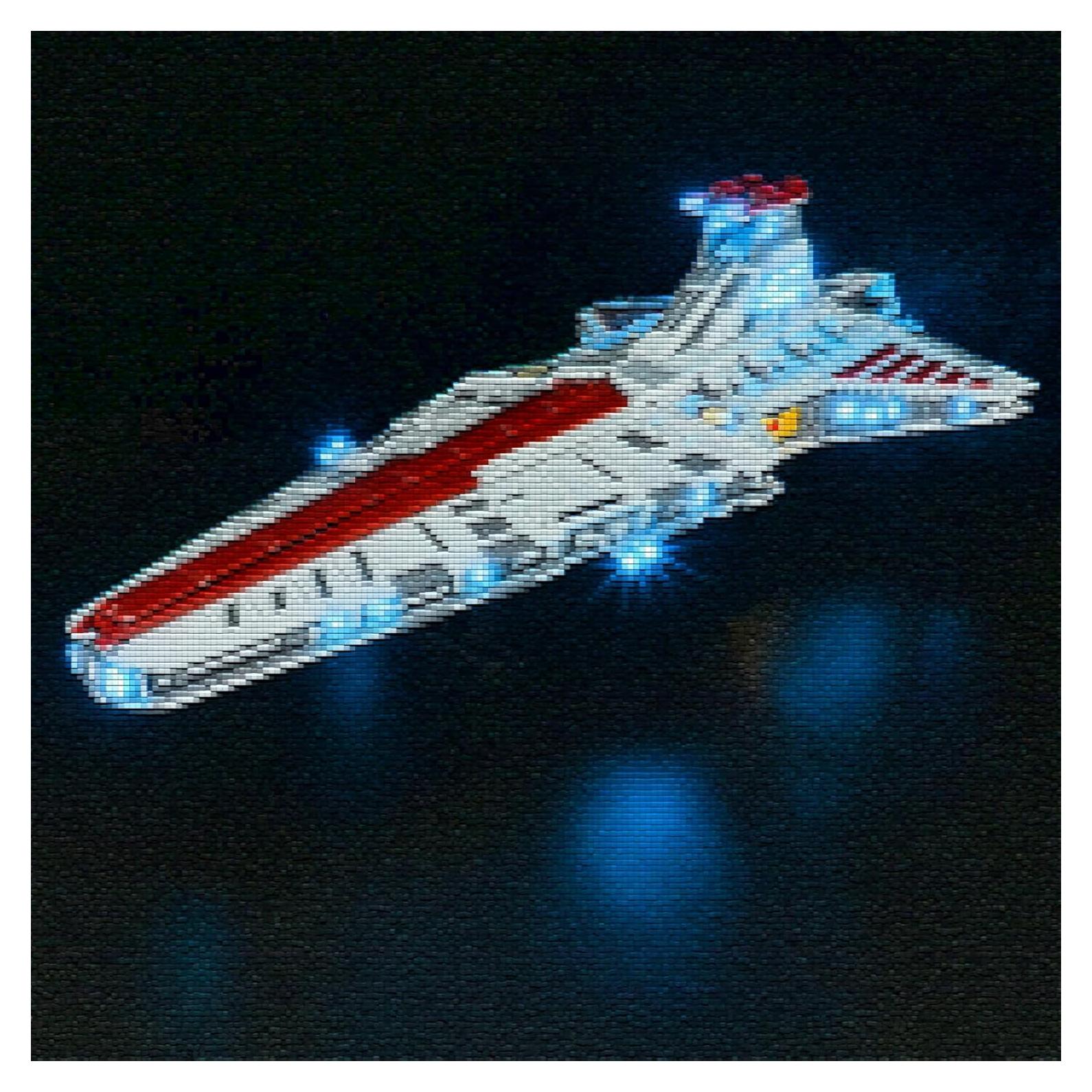 Kit de Luz LED YEABRICKS para Lego 75367 Crucero Venator