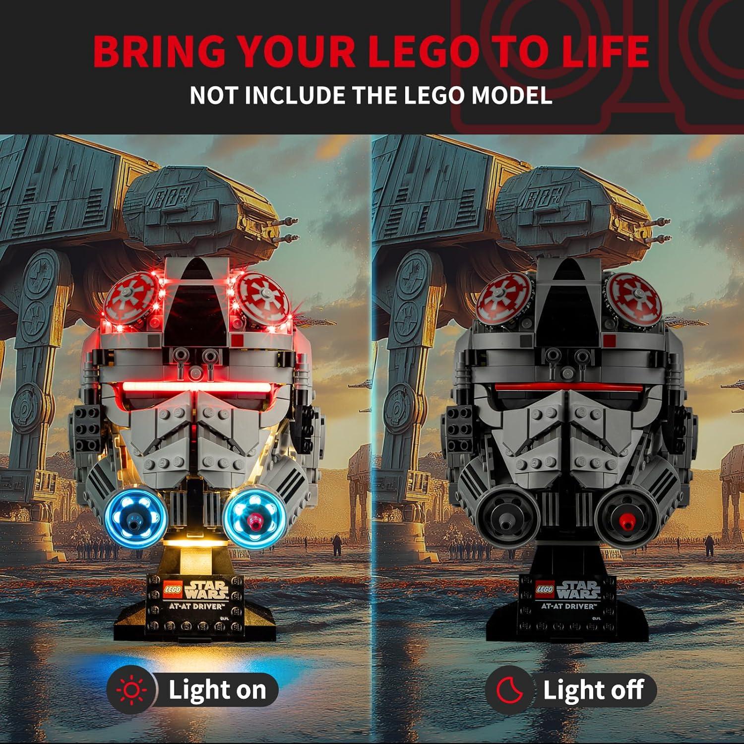Kit de Luz LED BRIKSMAX para Lego 75429 Casco AT-AT