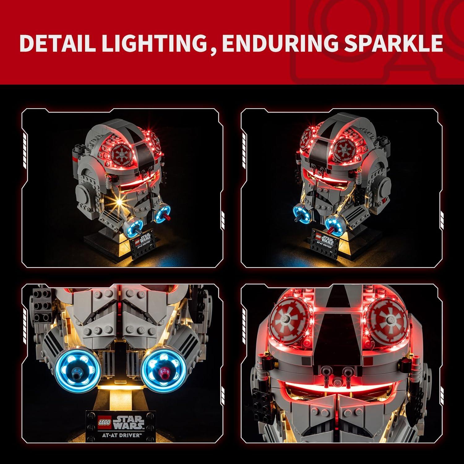 Kit de Luz LED BRIKSMAX para Lego 75429 Casco AT-AT