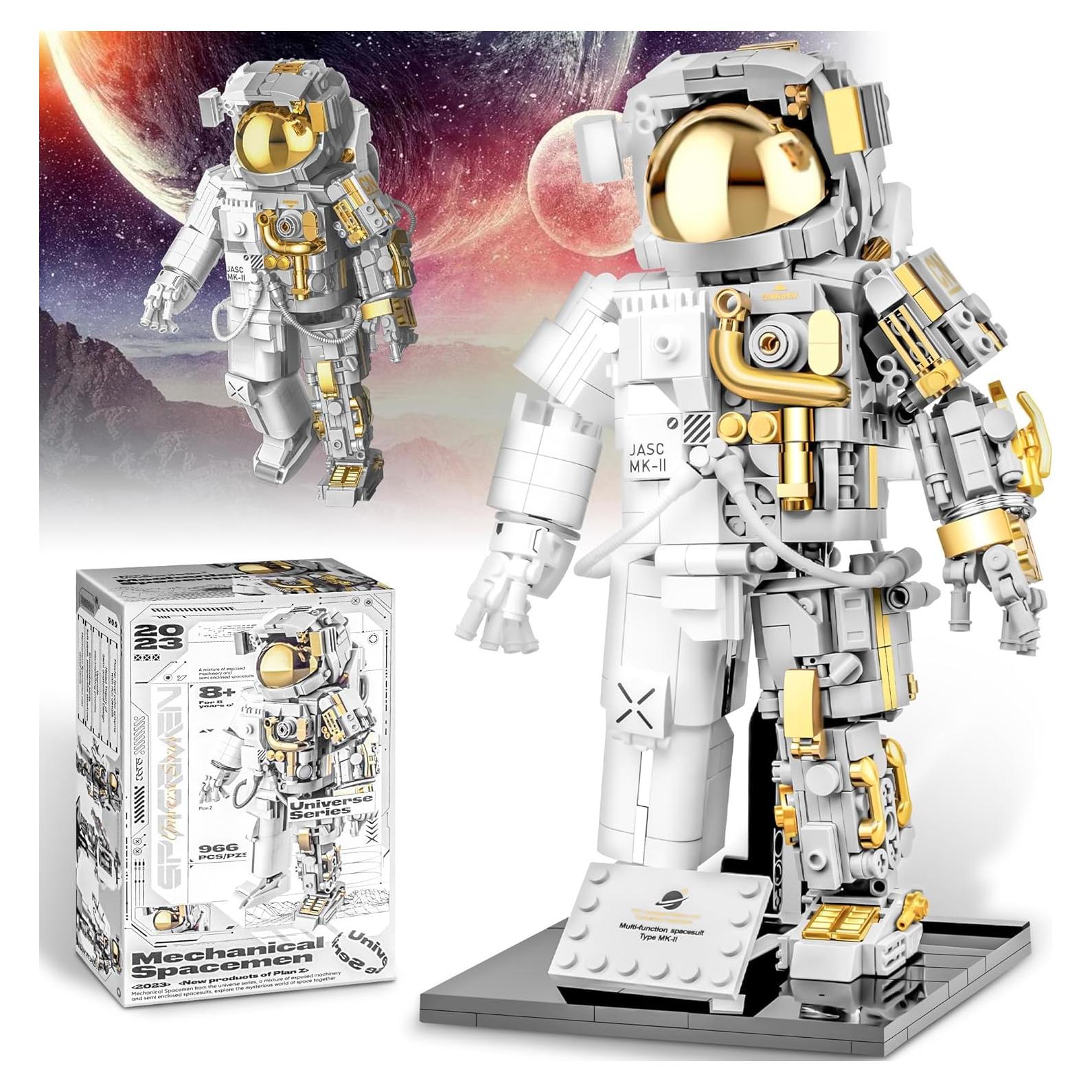 Juego de Bloques de Construcción Astronauta Blast Orby 966 Piezas