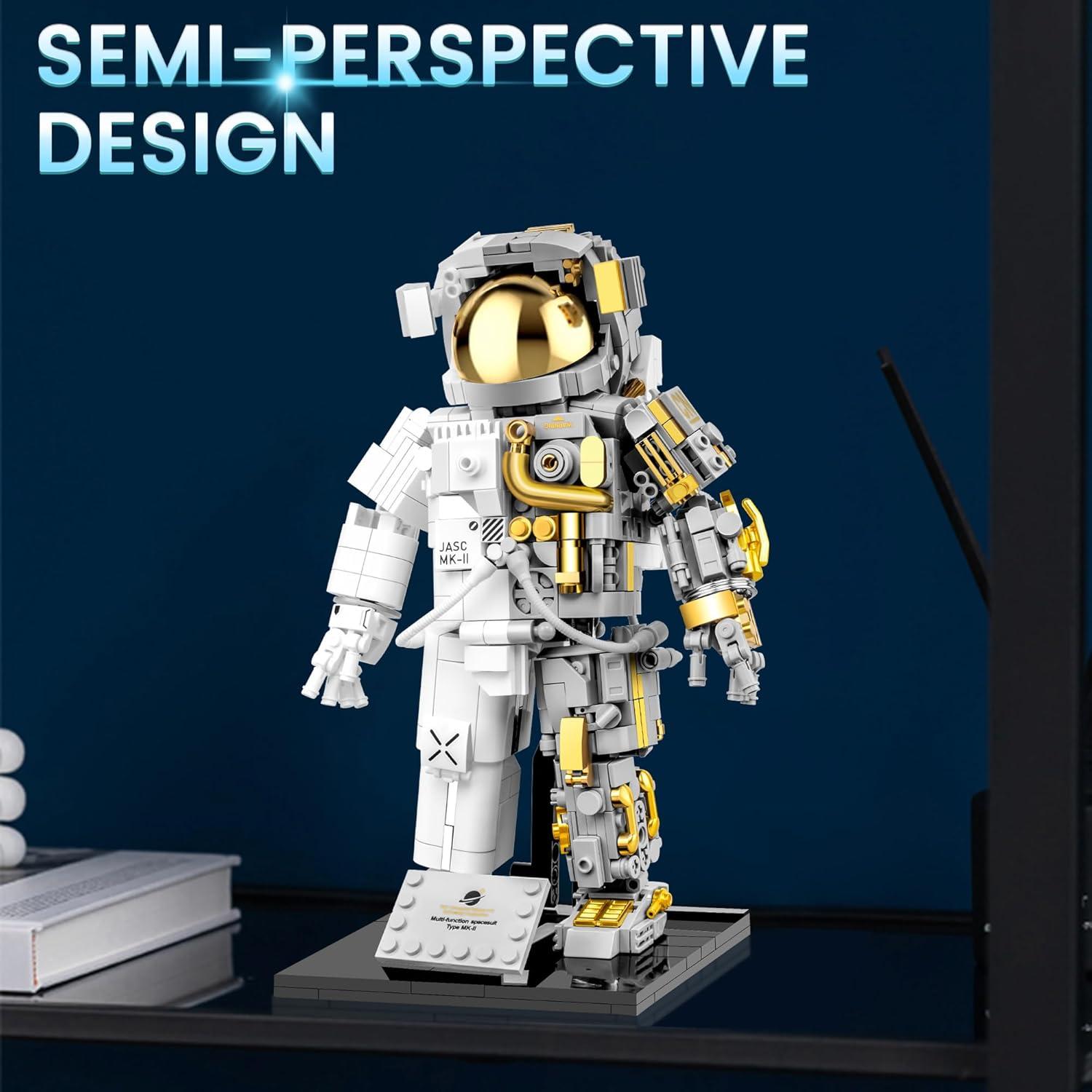 Juego de Bloques de Construcción Astronauta Blast Orby 966 Piezas