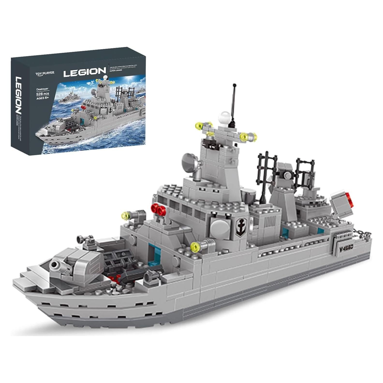 Juego de Construcción Acorazado Shantou 528 Piezas 38x15x20cm