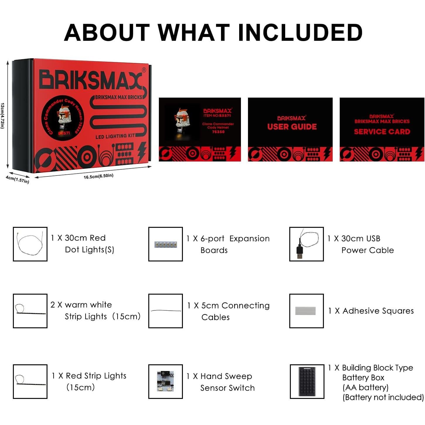 Kit de Iluminación LED BRIKSMAX para LEGO 75350 Casco Cody