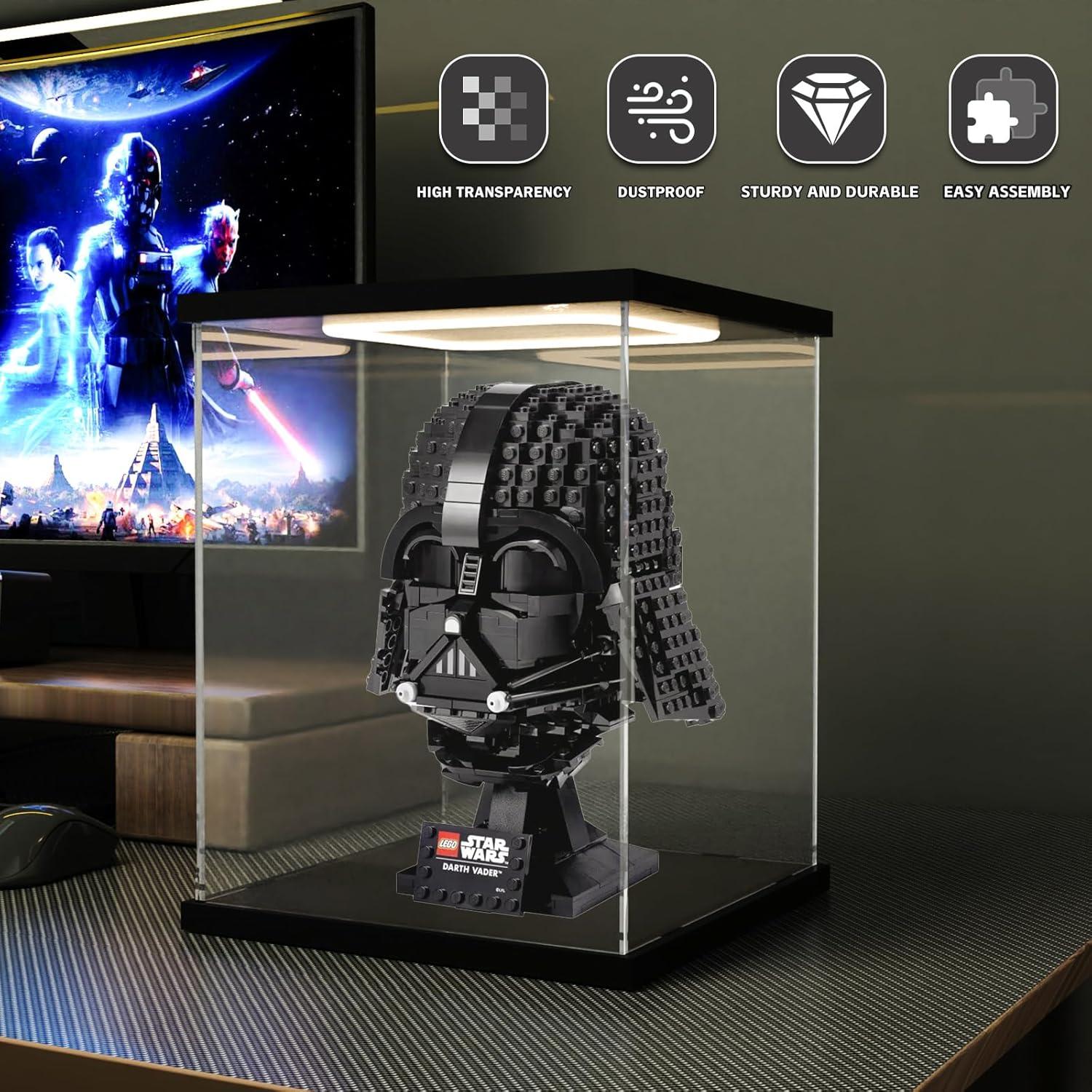 Caja de Exhibición Acrílica Nynelly 20x20x25 cm con Luz LED