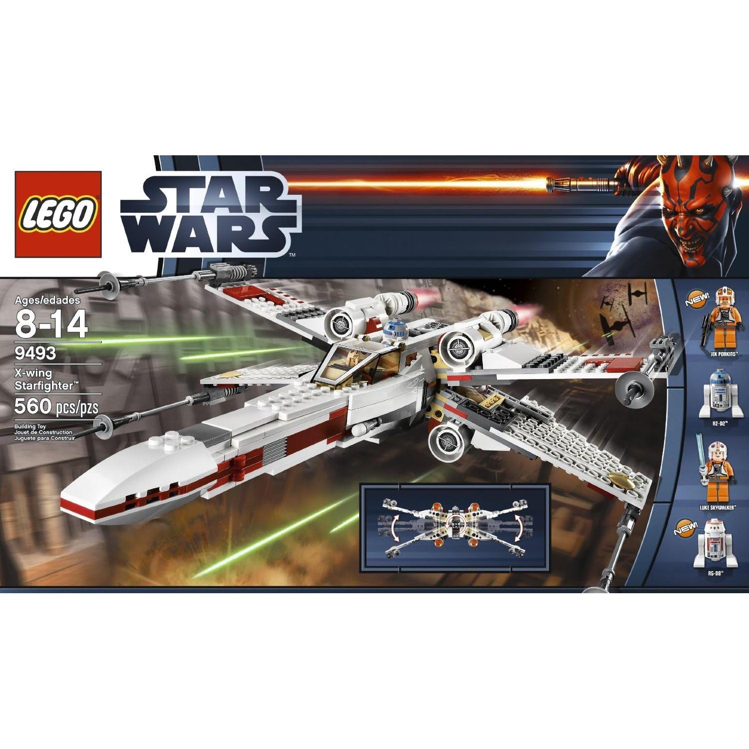 LEGO Star Wars Caza Estelar X-wing 9493 con 4 Minifiguras