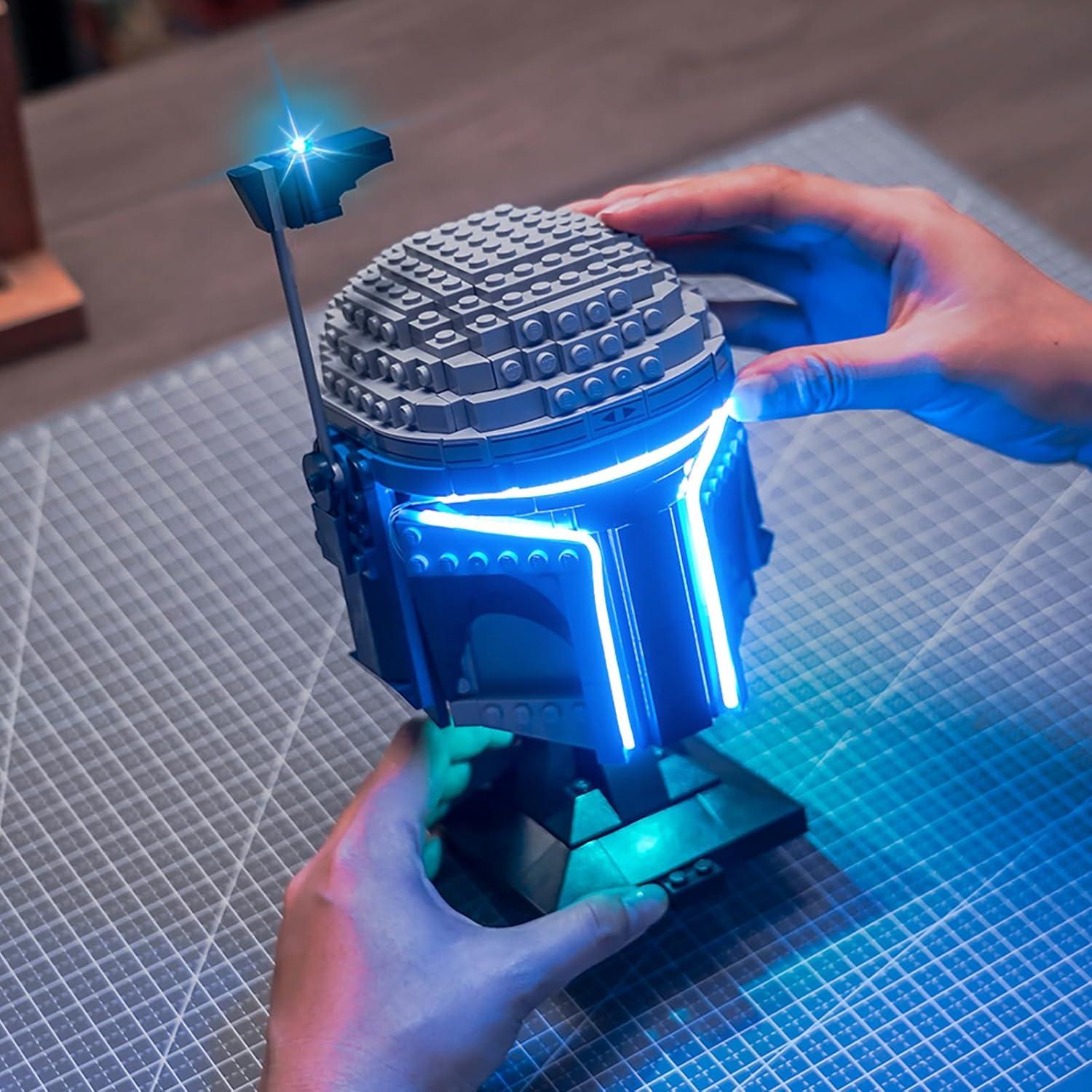 Iluminación LED Brickshining para Casco Jango Fett LEGO 75408