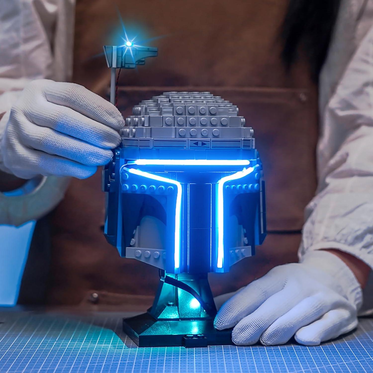 Iluminación LED Brickshining para Casco Jango Fett LEGO 75408