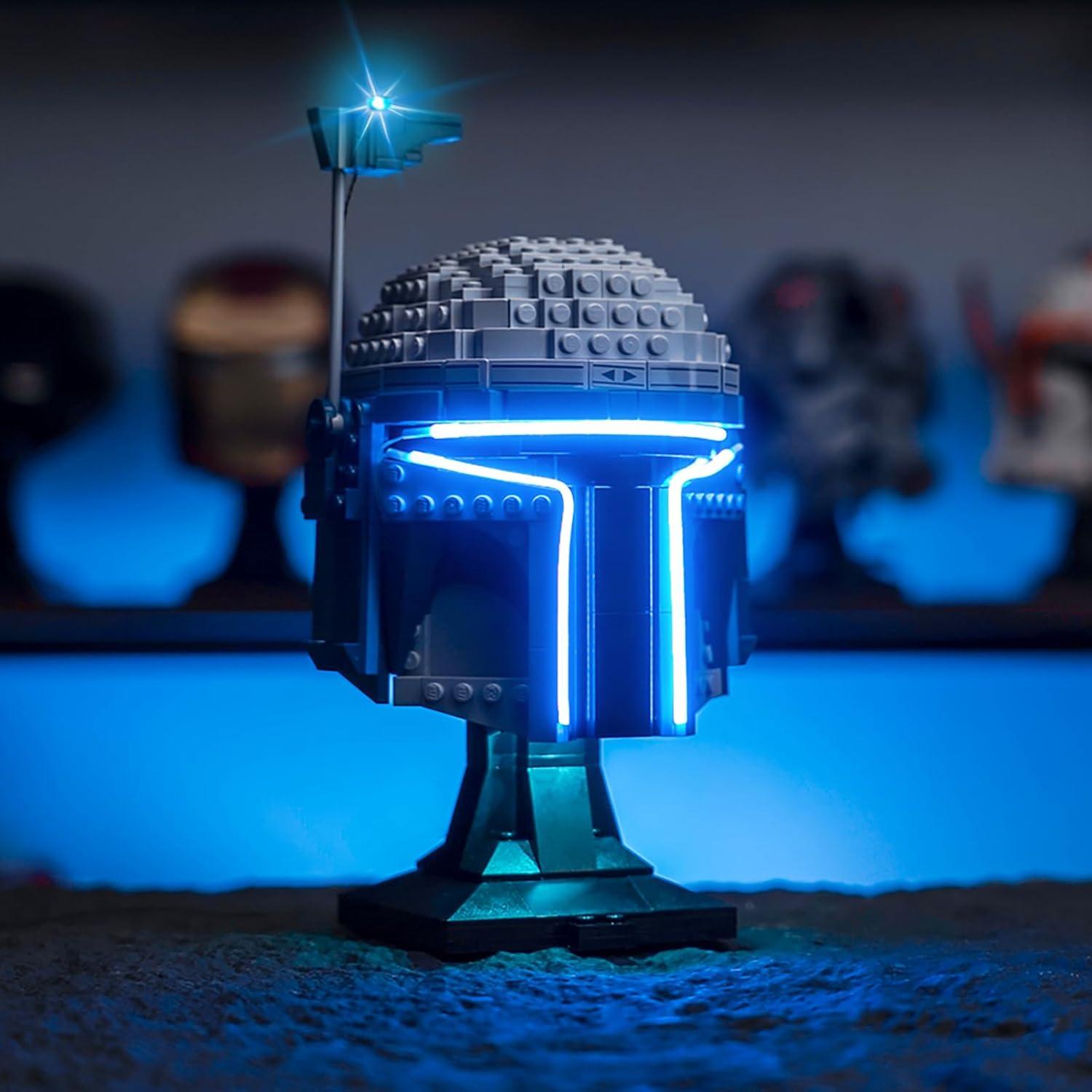 Iluminación LED Brickshining para Casco Jango Fett LEGO 75408