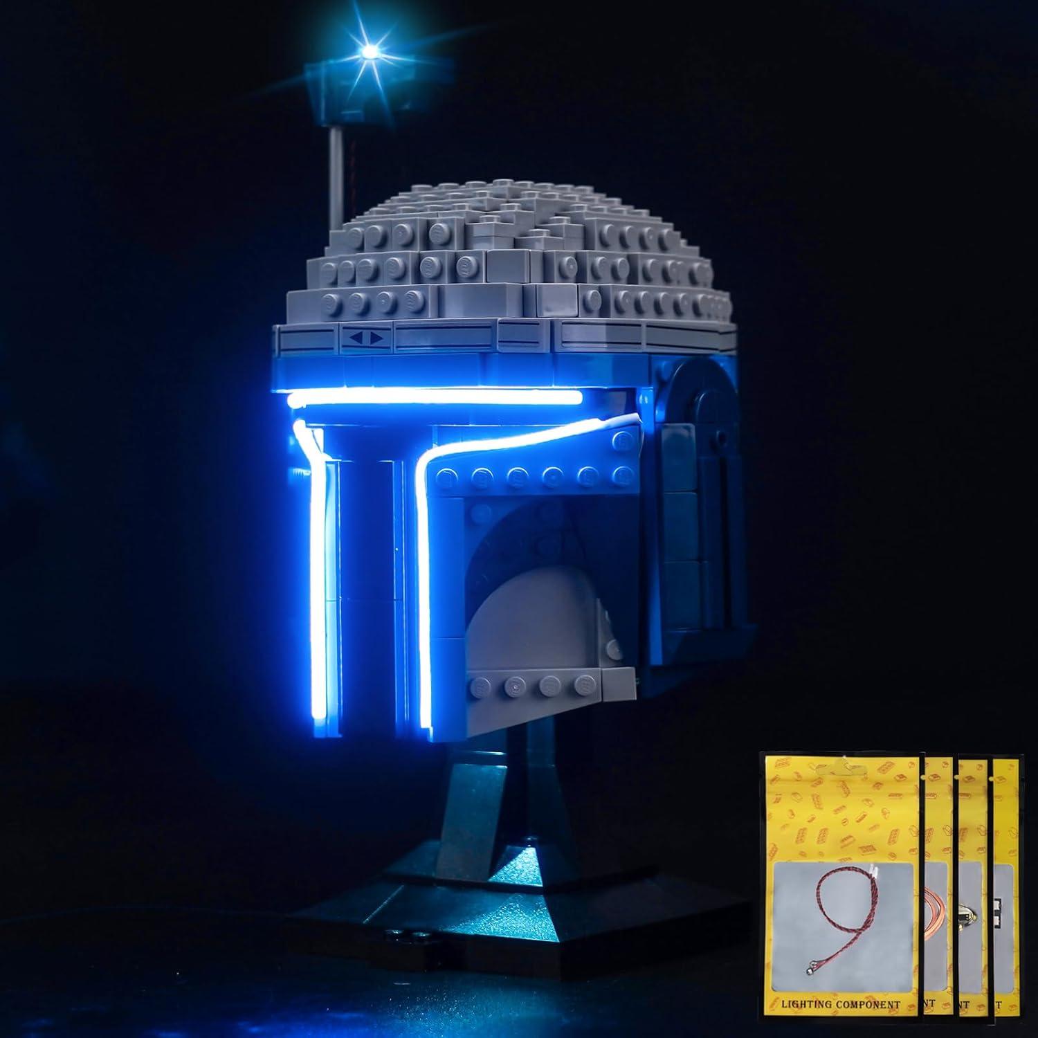 Iluminación LED Brickshining para Casco Jango Fett LEGO 75408
