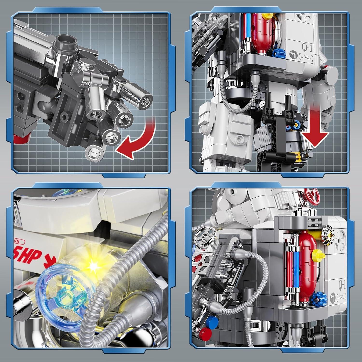 Juego de Construcción Astronauta Espacial Shantou 907 Piezas