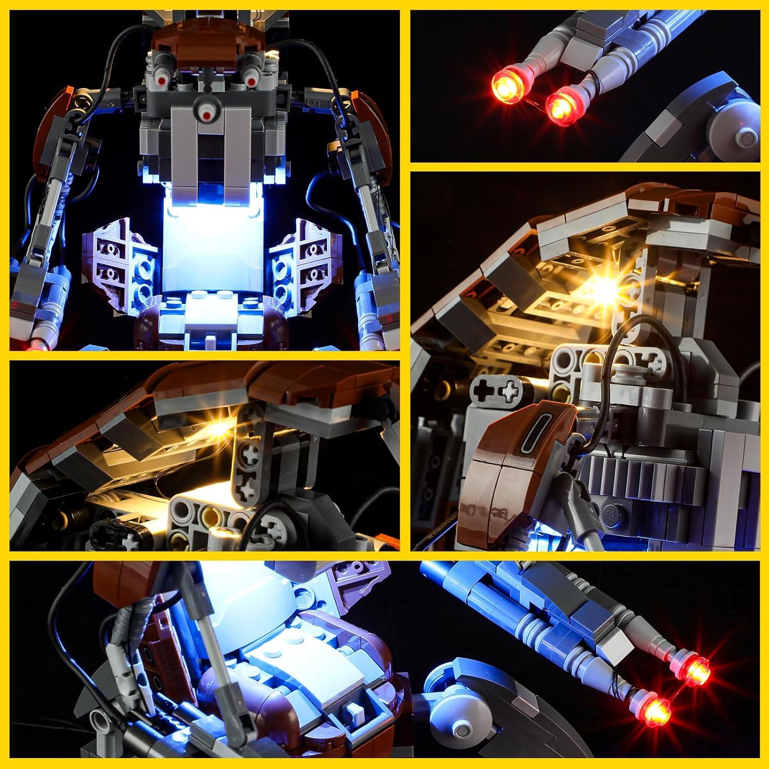 Kit de Luz BOOZUU para LEGO 75381 Droideka - Iluminación LED