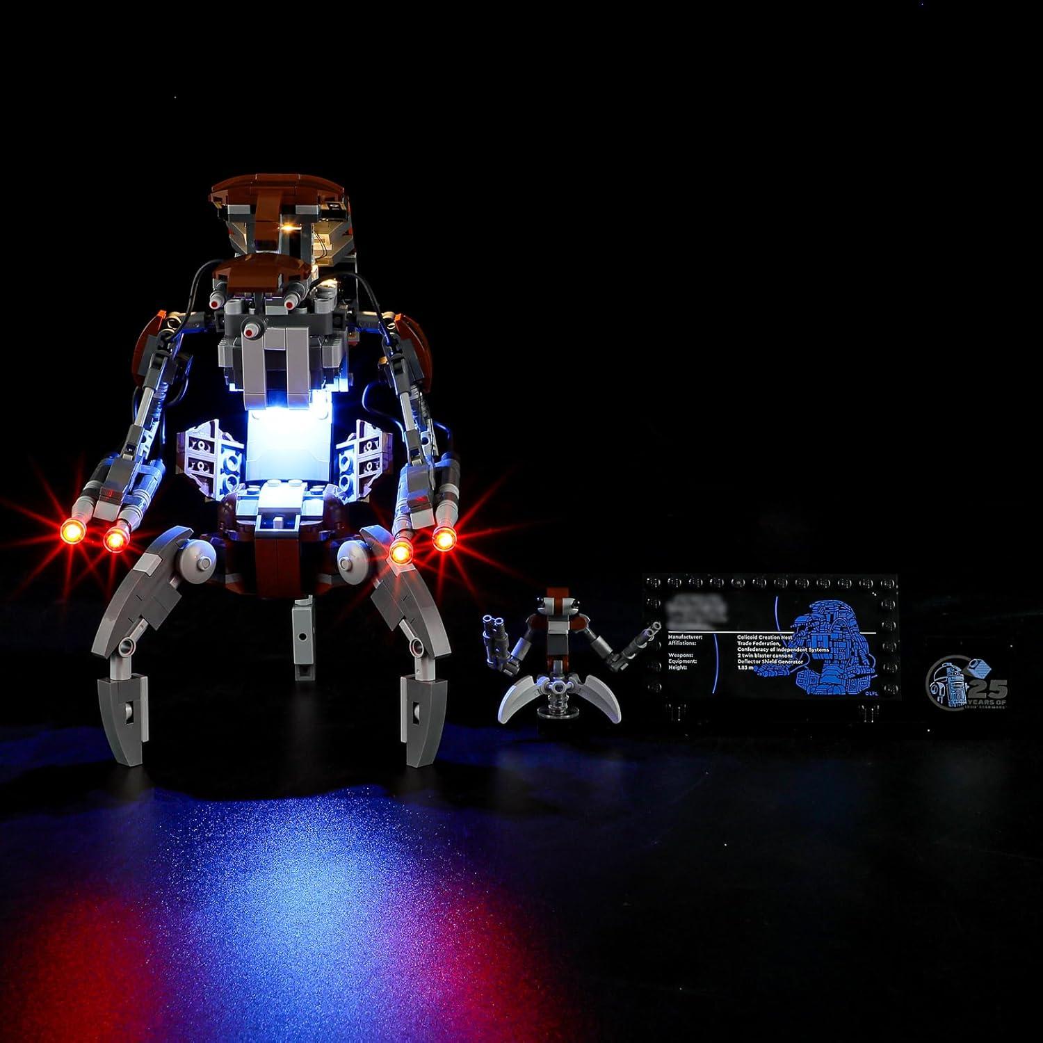 Kit de Luz BOOZUU para LEGO 75381 Droideka - Iluminación LED