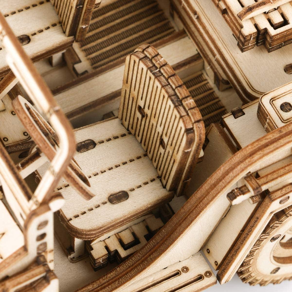 Rompecabezas de Madera 3D ROKR Coche Militar Escala 1:18