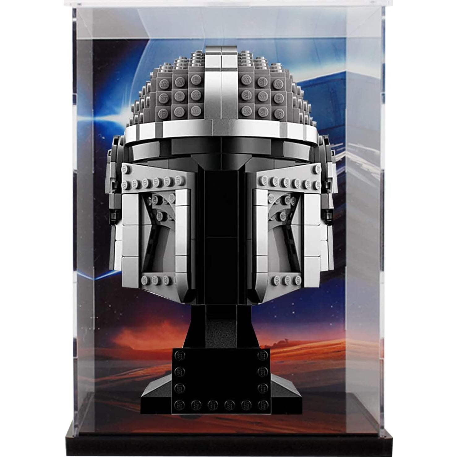 Caja de Exhibición Acrílica para Casco de Lego Darth Vader 50x19x24cm