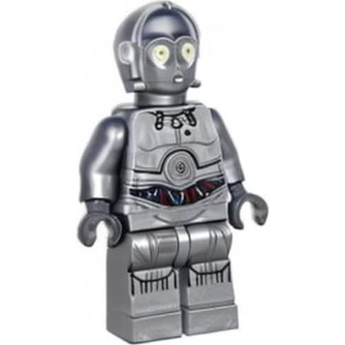 LEGO Star Wars Minifigura C-3PO Plateado 75146